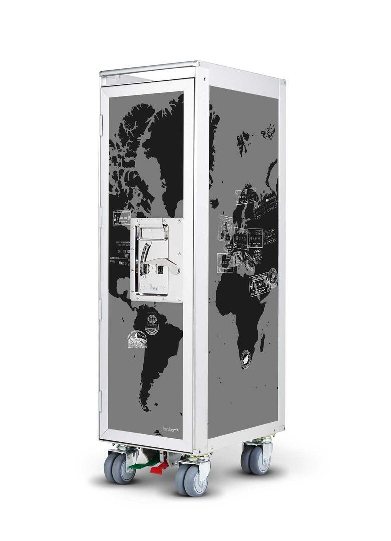 Passport Flugzeugtrolley grau Bordbar