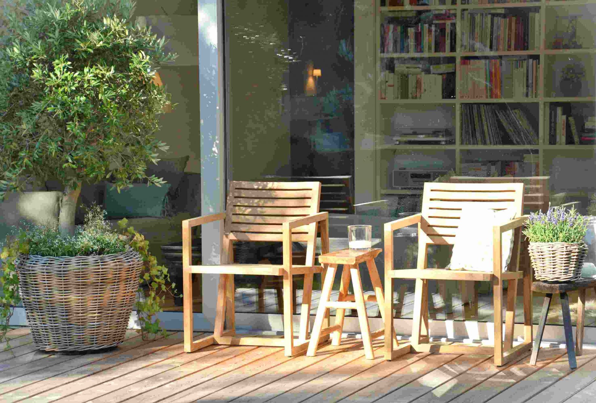 Timber Armlehnsessel Natur Outdoor Jan Kurtz