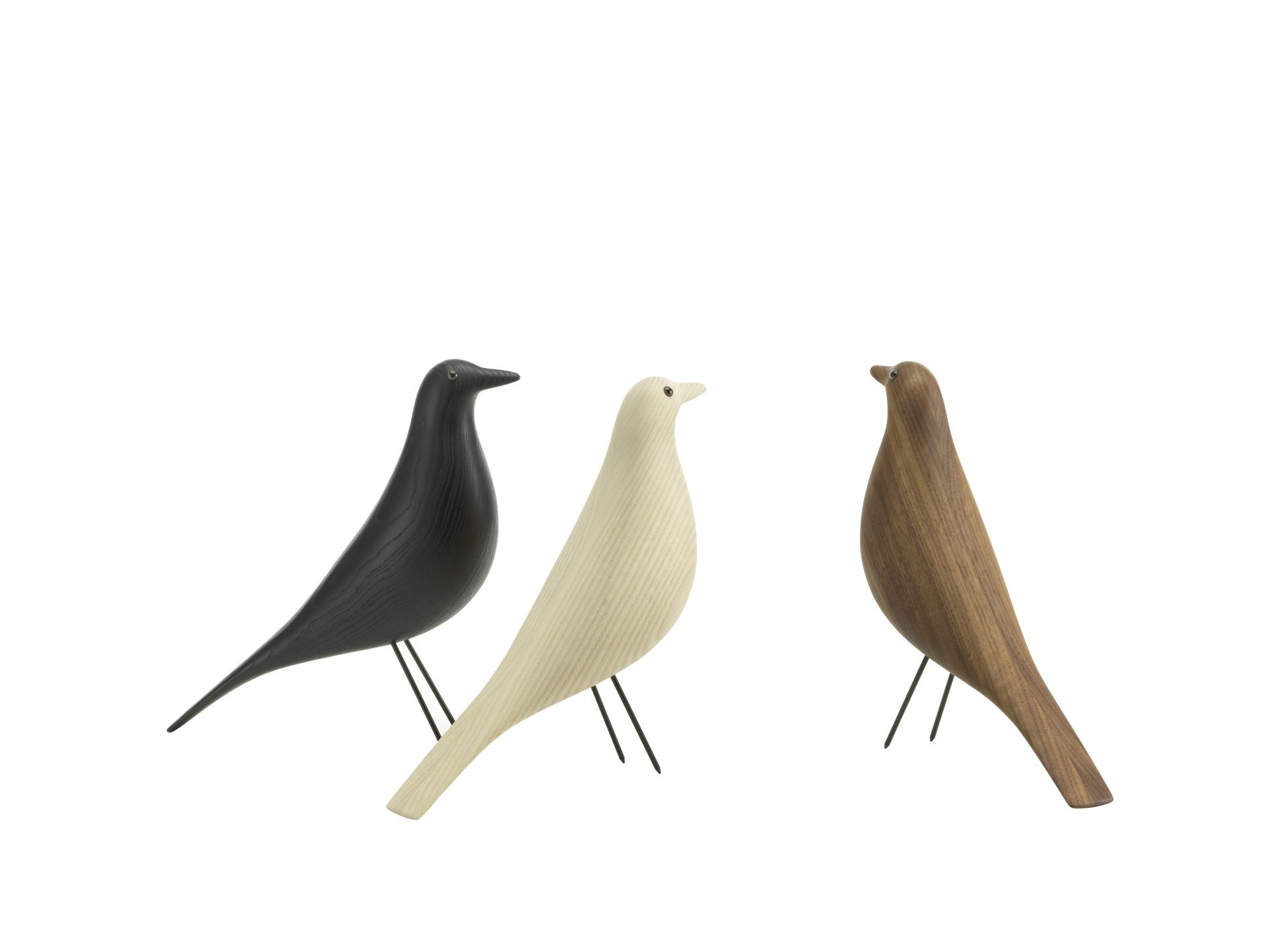 Eames House Bird Skulptur Esche weiß geölt Vitra Neue Version