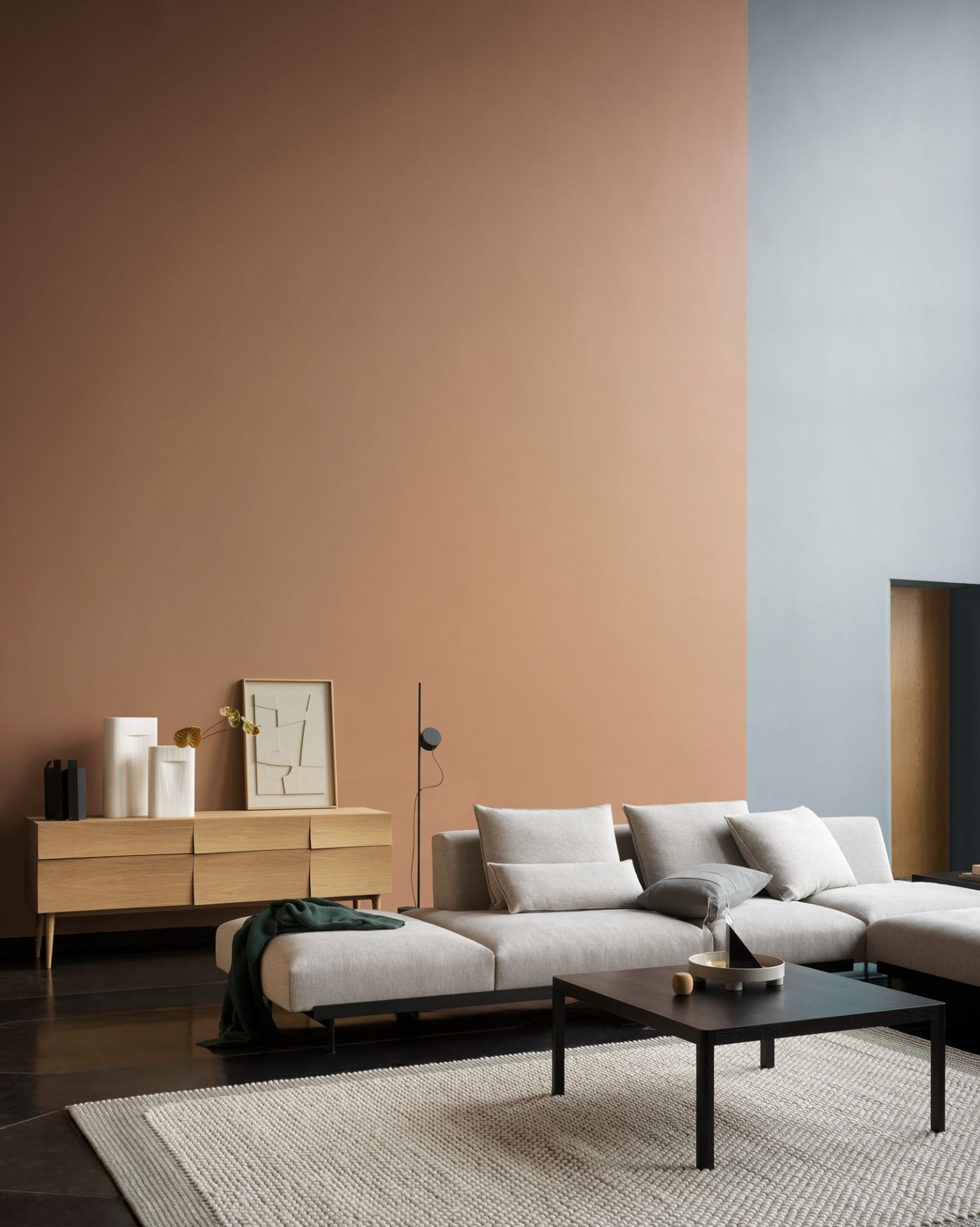 In Situ Modular Sofa 3-Sitzer Chaise Longue Muuto
