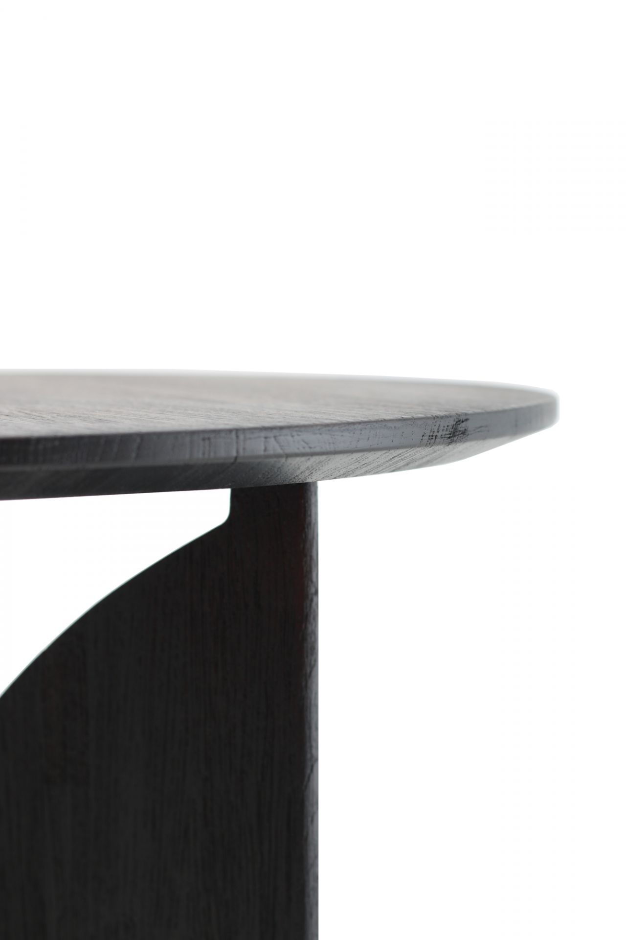 Teak Fin Beistelltisch Schwarz lackiert Ethnicraft