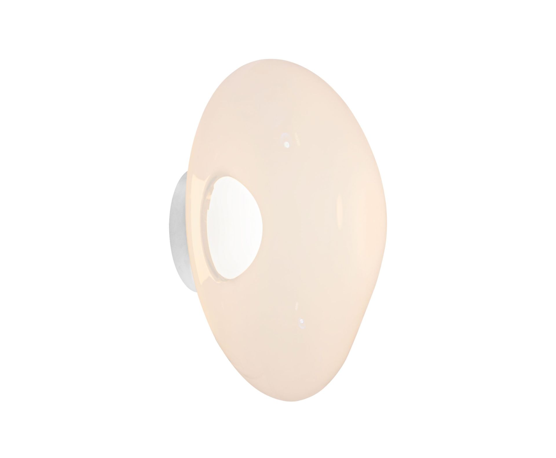 Melt Surface LED-Wandleuchte Opal - Silber Tom Dixon