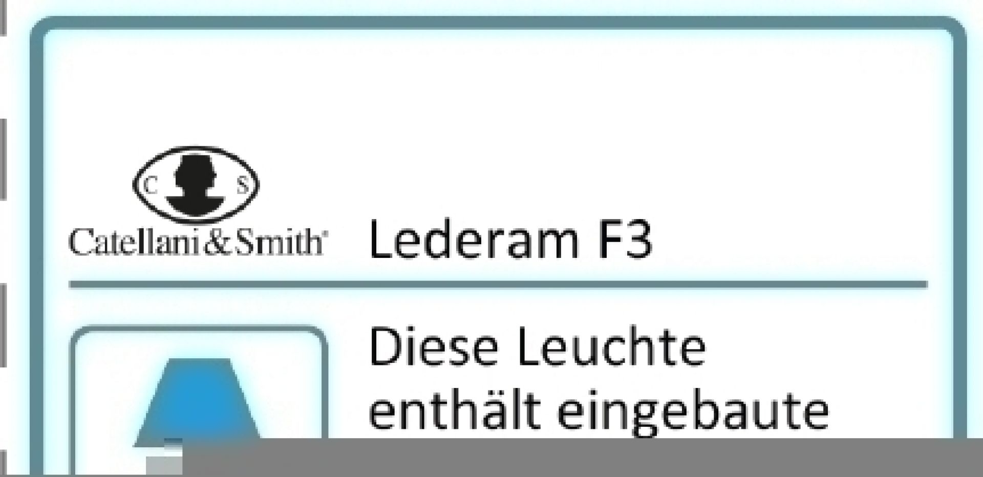 Lederam F3 Stehleuchte Catellani & Smith