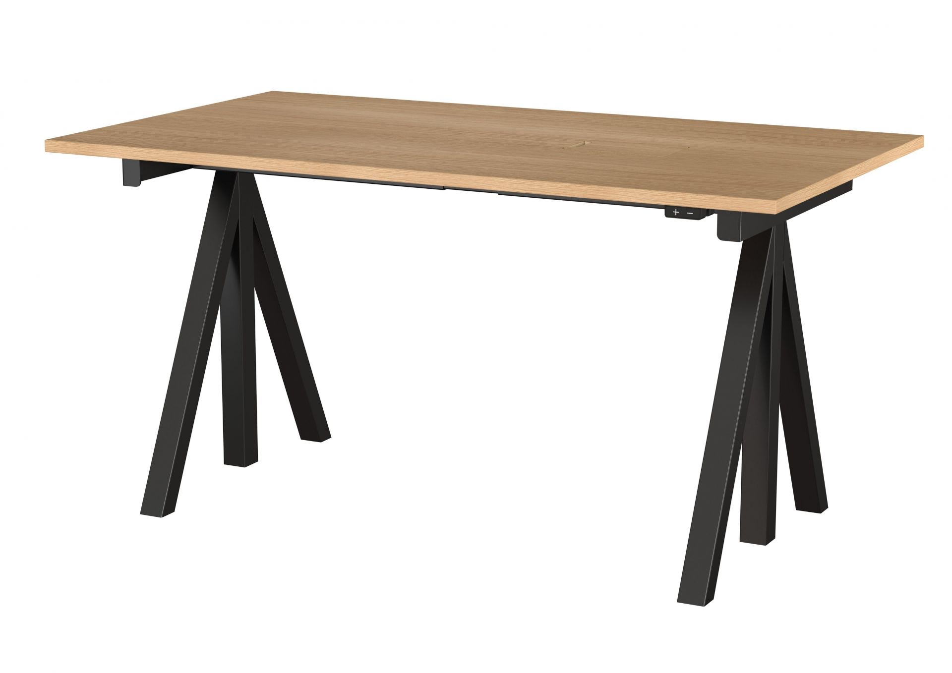 Works Schreibtisch höhenverstellbar B140cm String Furniture