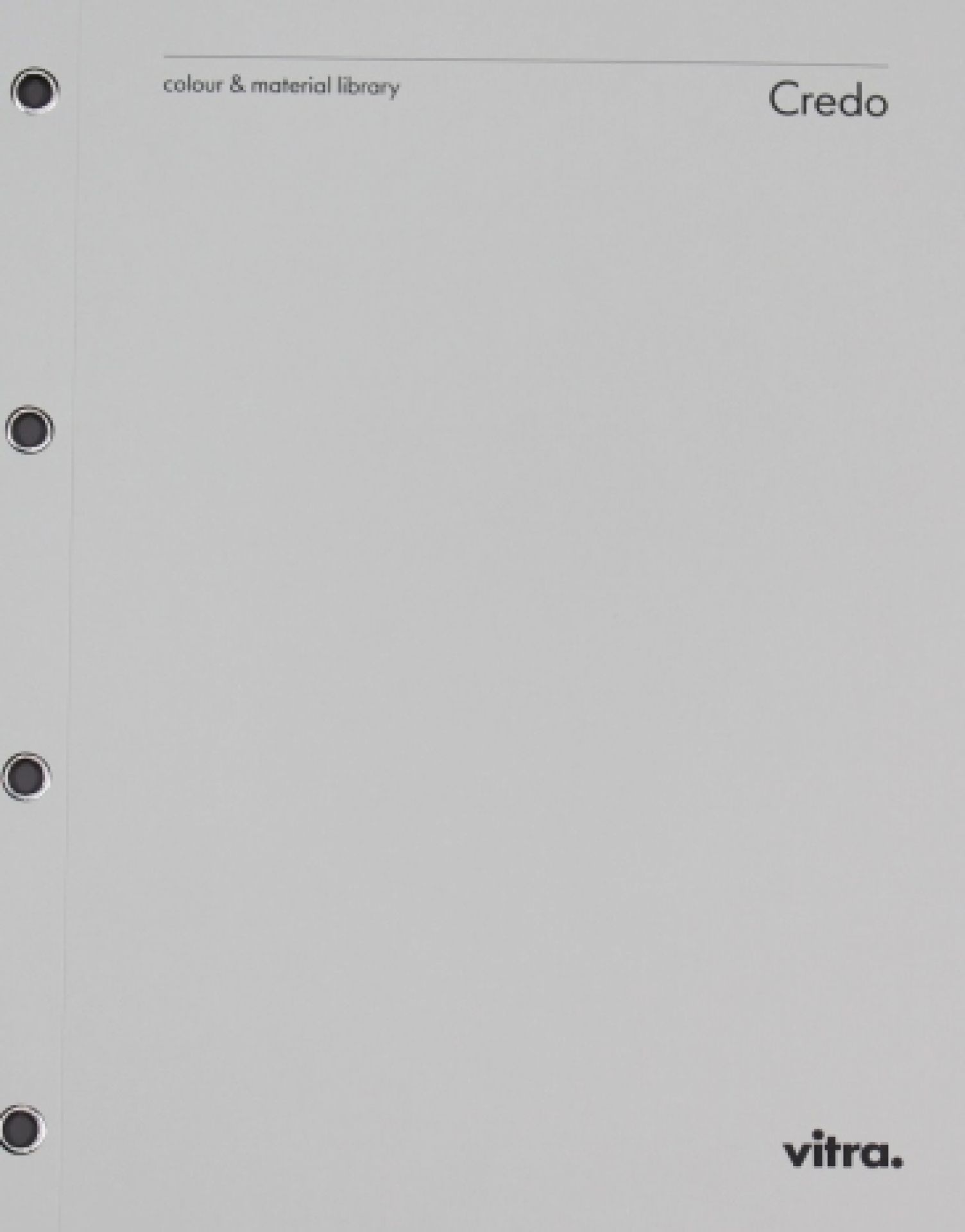 Stoffmusterkarte Credo Vitra