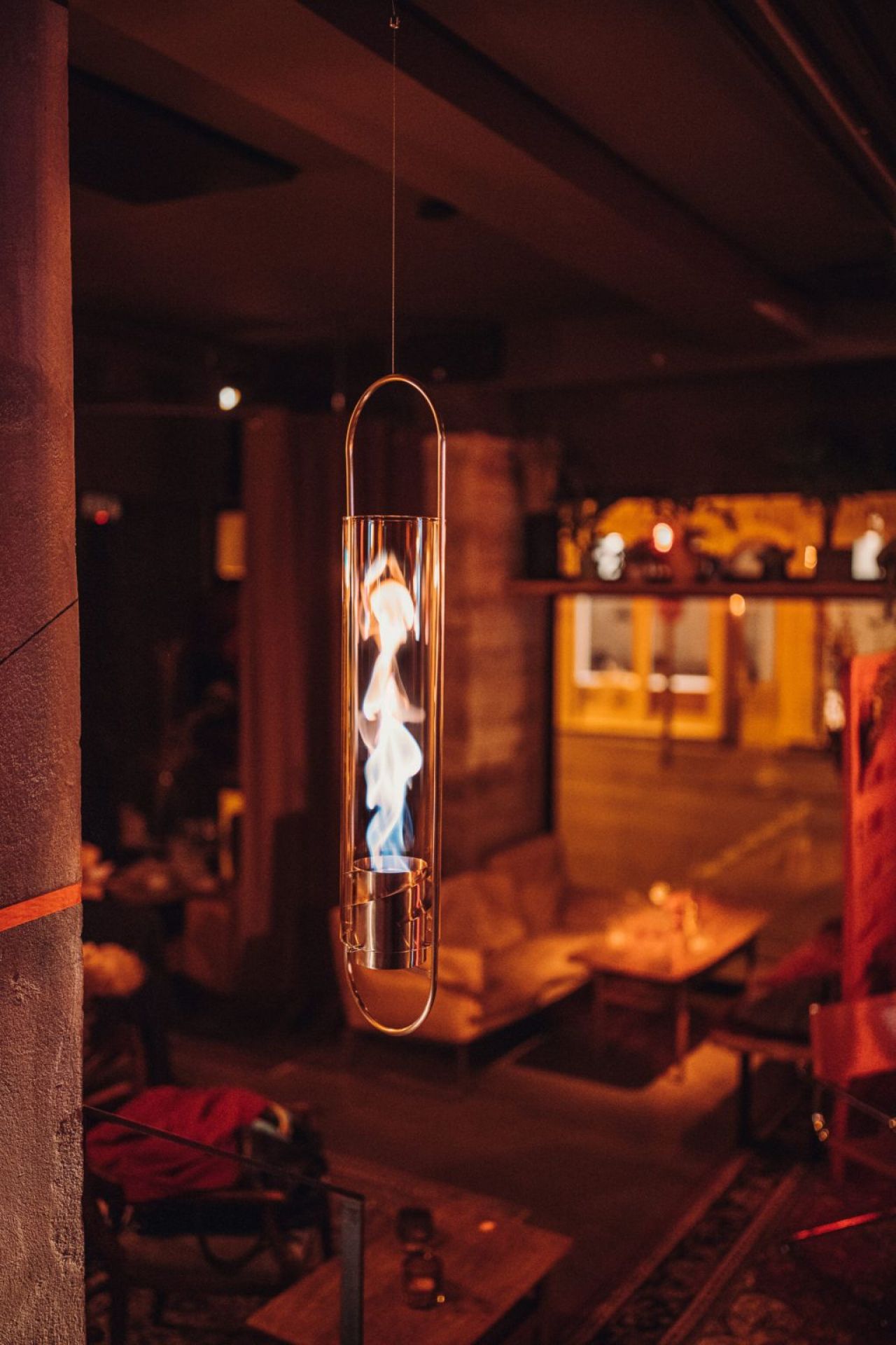 Spin 120 Windlicht/ Hängefeuer silber höfats EINZELSTÜCK