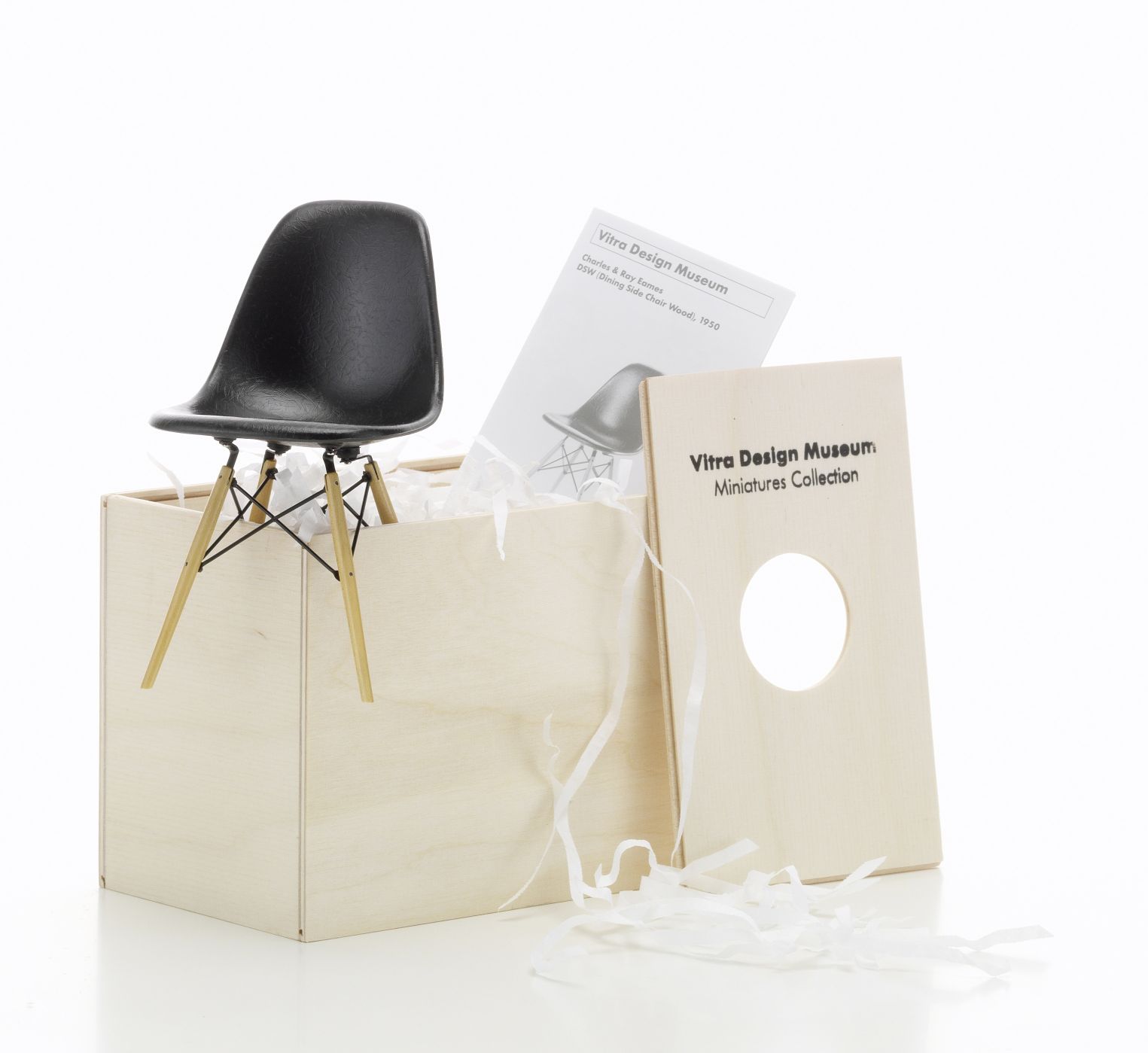 DSW schwarz [1950] Miniatur Stuhl Vitra