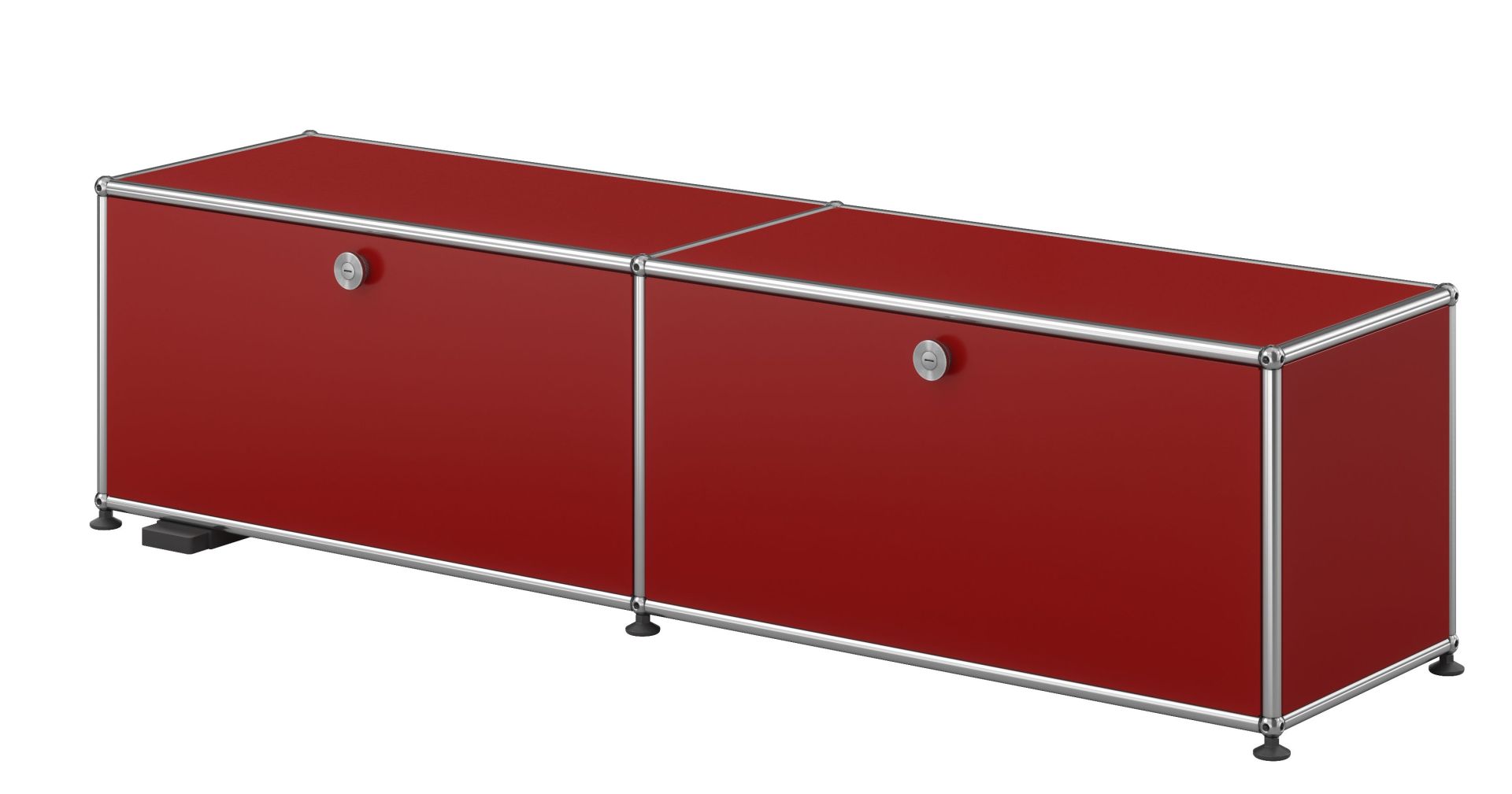 USM Haller TV-/Hi-Fi Lowboard M61 auf Rollen mit 2 Klapptüren QUICK SHIP