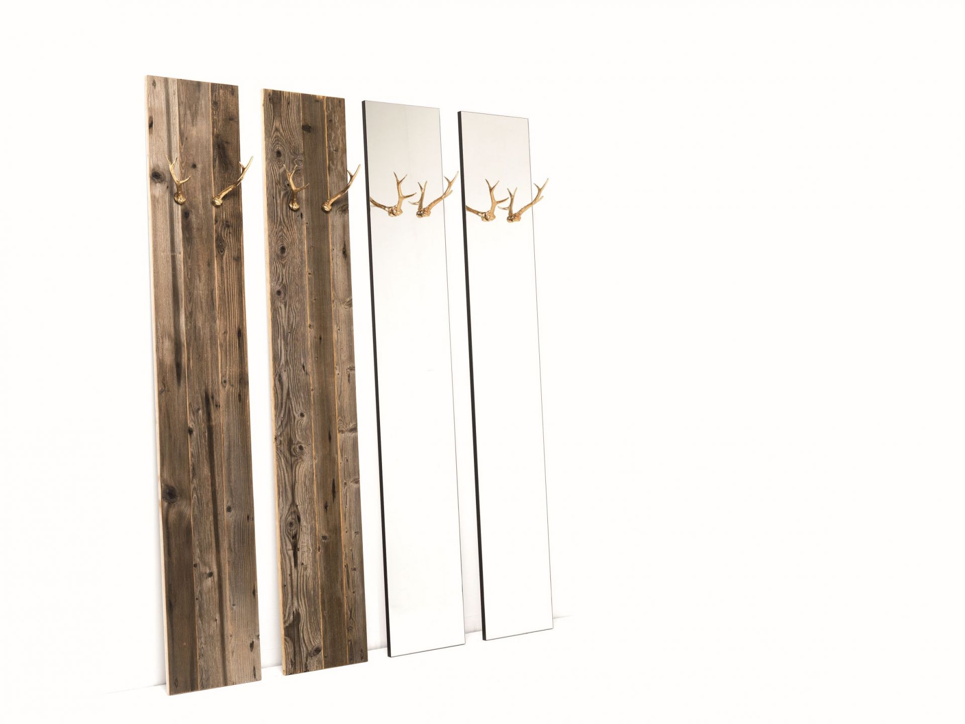 Hubertus Spiegel mit 2er Set Wandhaken Mogg
