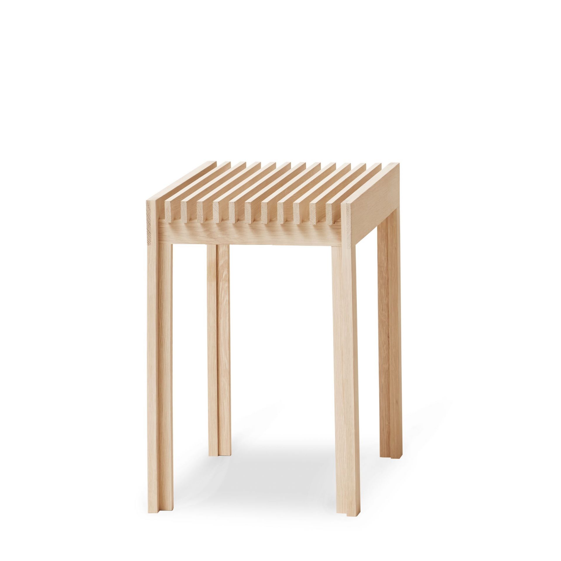 Lightweight Hocker Eiche weiß geölt Form & Refine