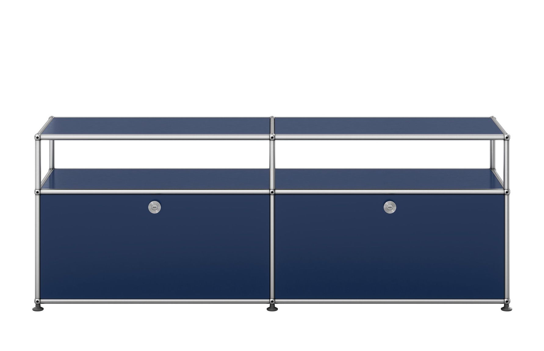 USM Haller Sideboard TV Hi-Fi-Möbel – QUICK SHIP-stahlblau