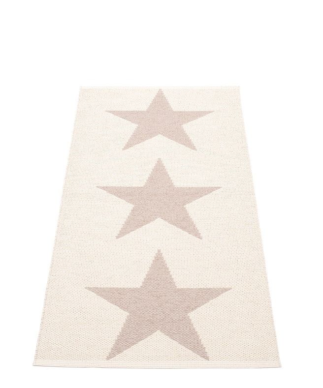 Viggo One Kunststoffteppich 70x150 cm Pappelina Pale rosa