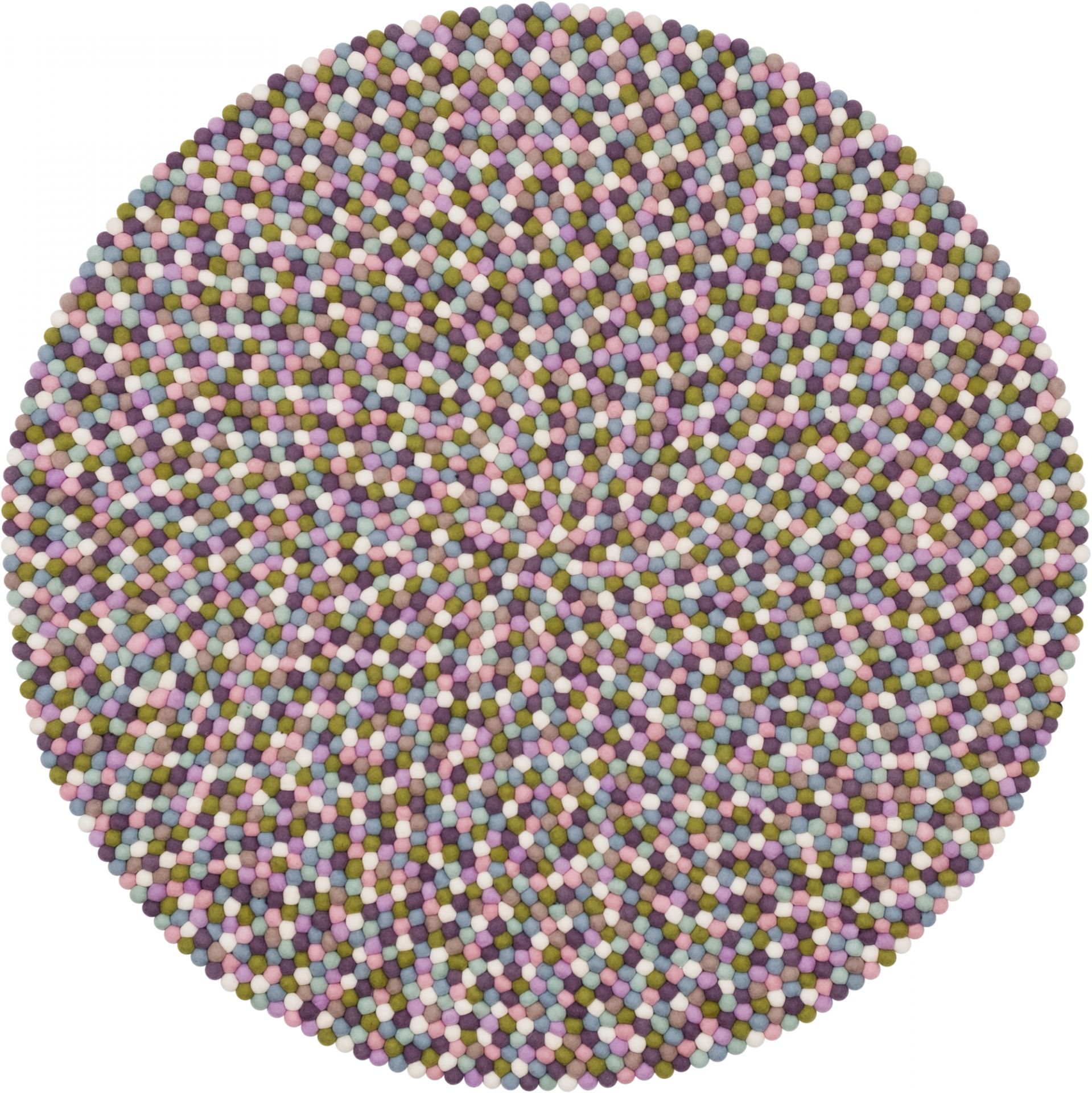 Filzkugel Teppich rund 180 cm myfelt Greta