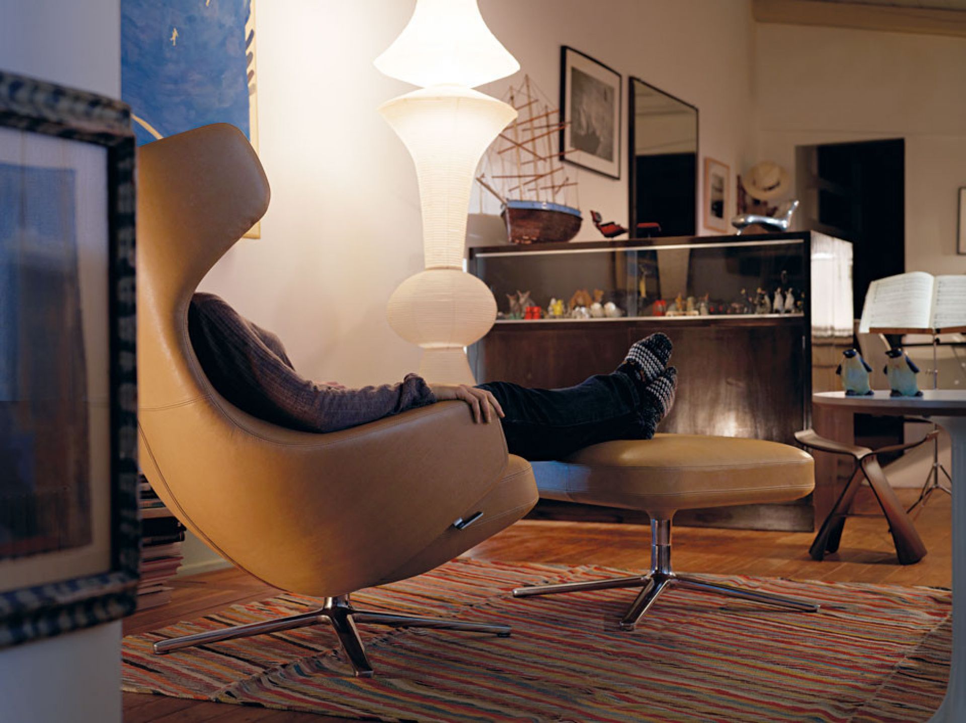 Grand Repos Sessel + Panchina B 75 cm Vitra