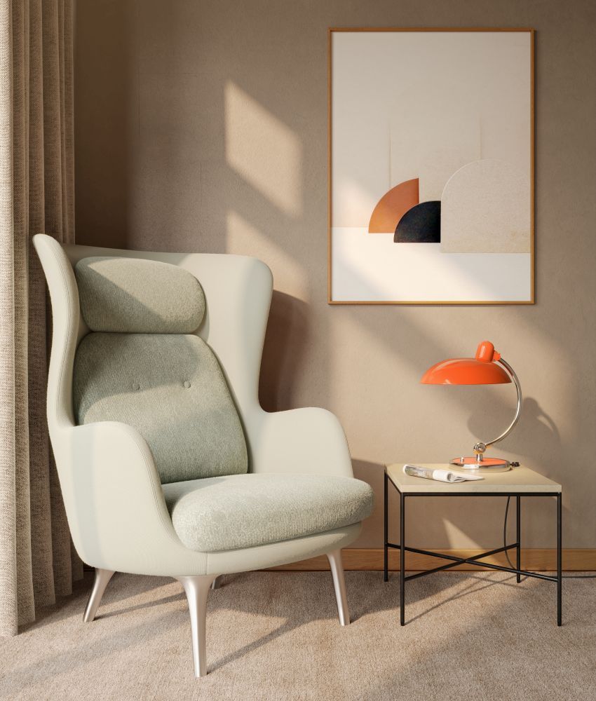 Kaiser idell 6631 T Luxus Tischleuchte RAL 2004 Reinorange SONDEREDITION Fritz Hansen
