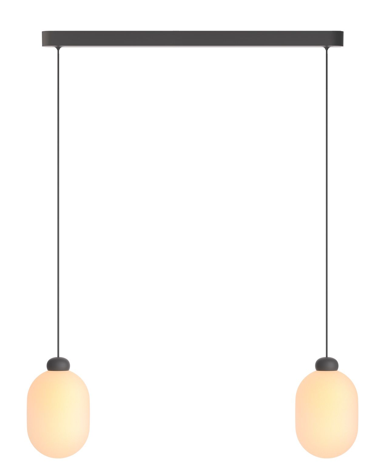 Sun Duo Pendelleuchte Grau