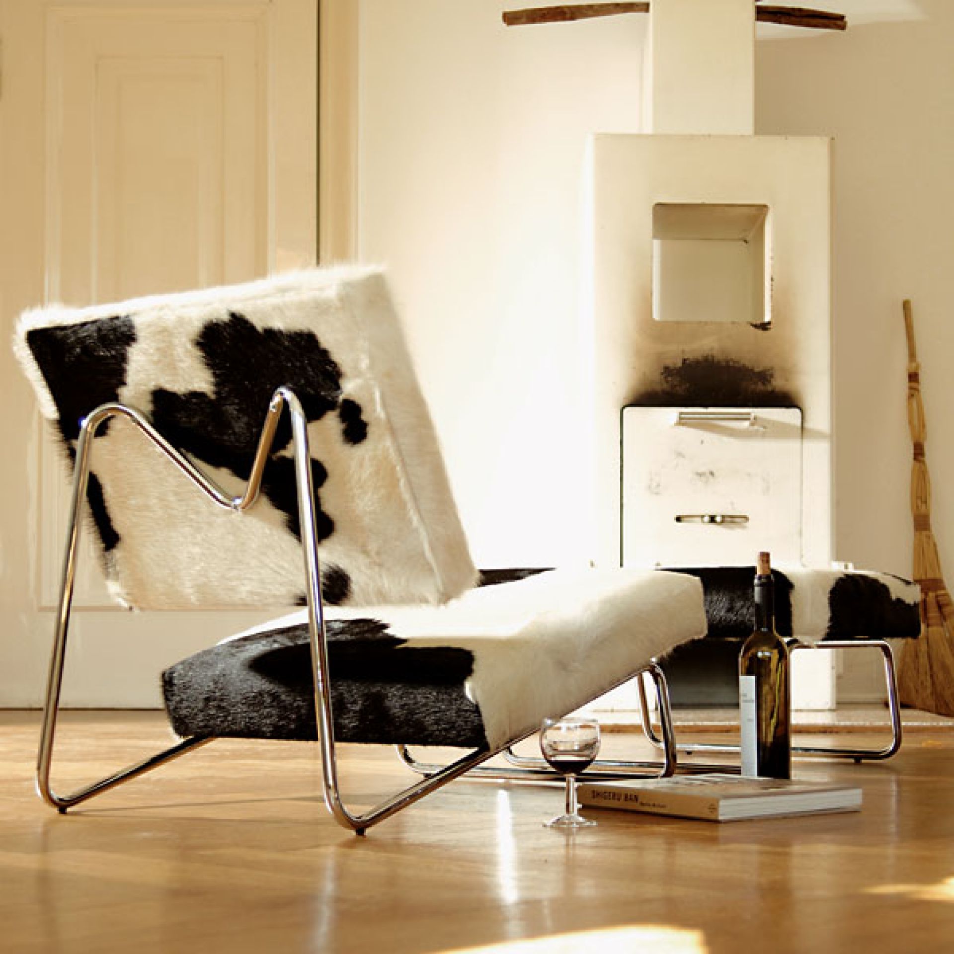 Lounge Chair Hirche Set Kuhfell Richard Lampert