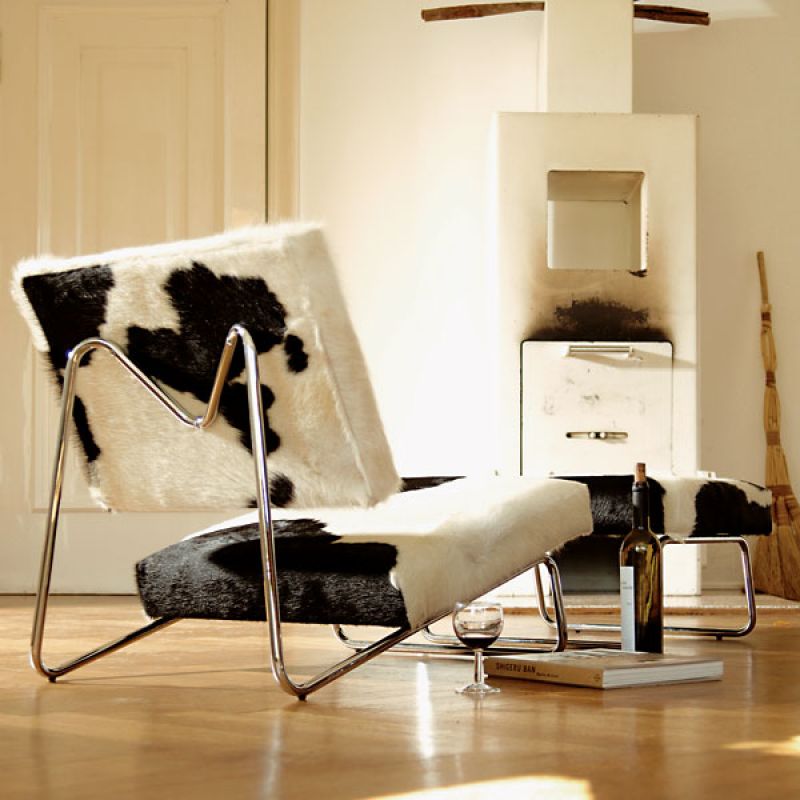 Lounge Chair Hirche Set Kuhfell Richard Lampert