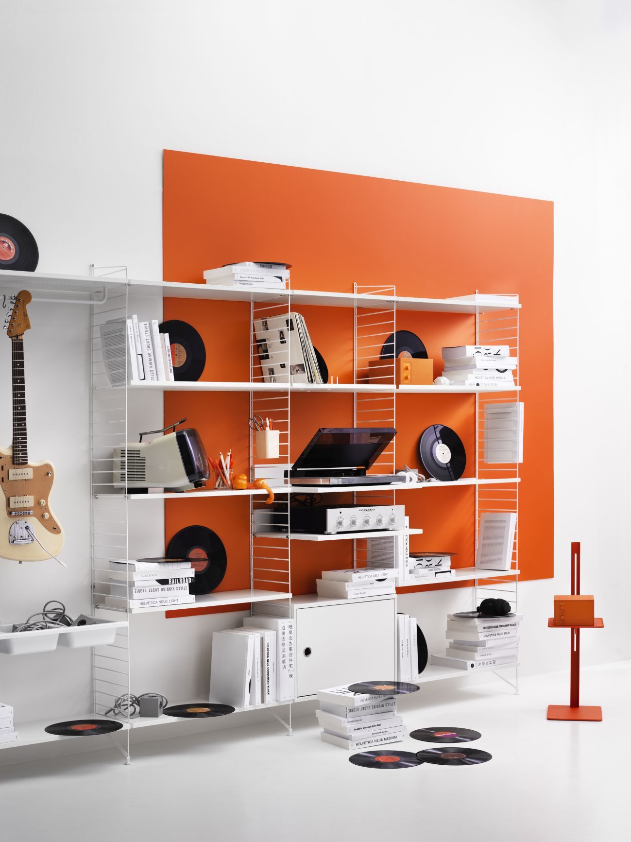 String Wohnzimmer Wand Regalsystem Q String Furniture  