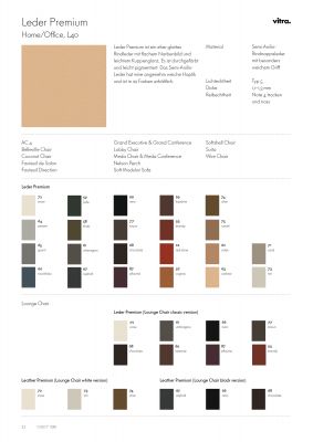 Ledermusterkarte Leder Premium Vitra