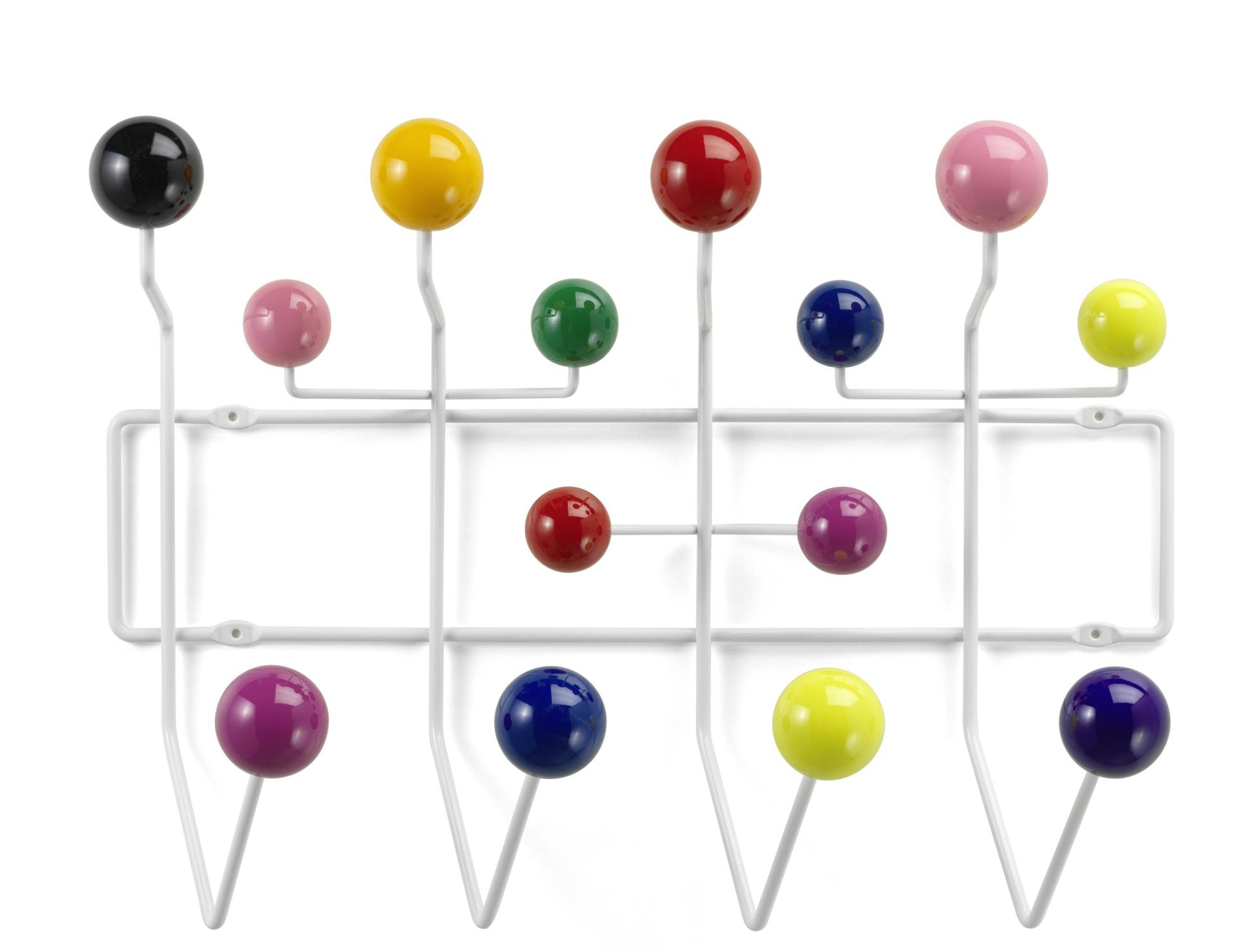 Eames Hang it all Garderobe mehrfarbig Vitra NEUE VERSION