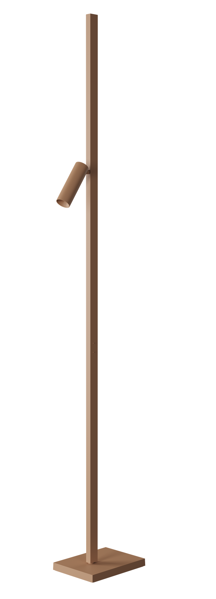 Zen X Stehleuchte in Braun: Moderne Stehlampe mit minimalistischem Design und direktem Licht.