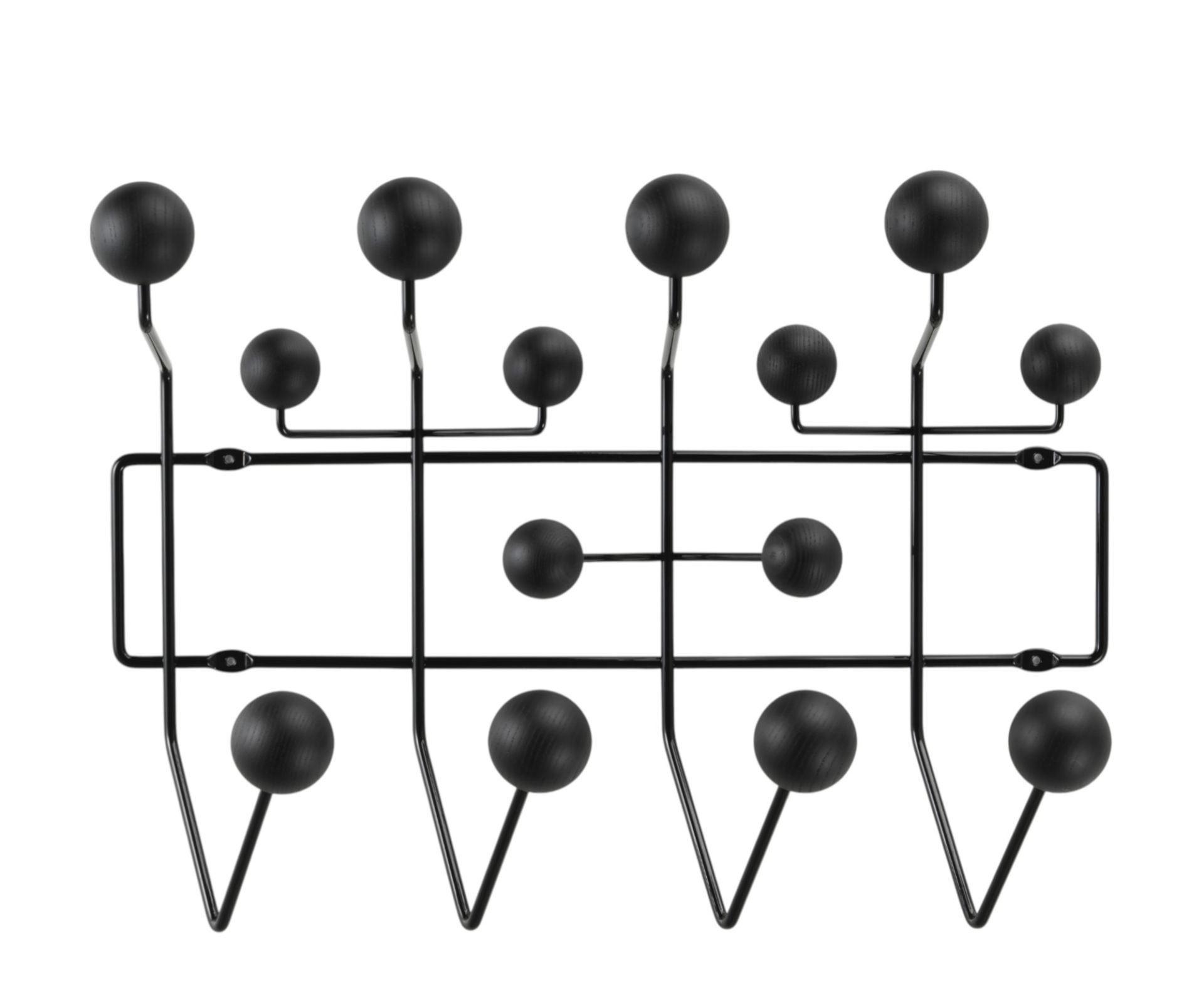 Eames Hang it all Garderobe Esche schwarz Vitra NEUE VERSION
