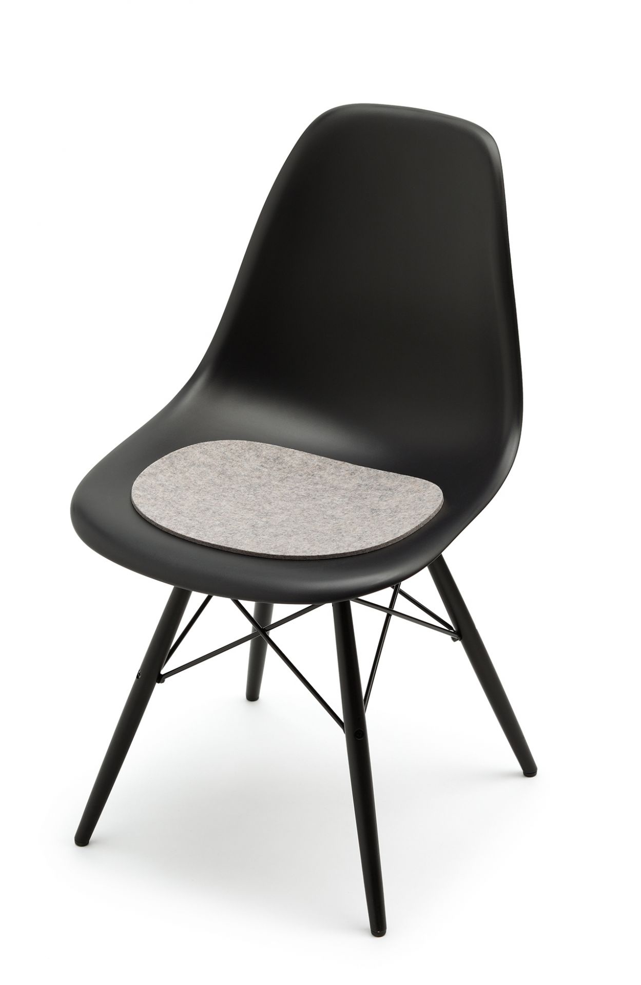 Sitzauflage-Filzauflage Eames Plastic Side Chairs DSR / DSW graphit Hey Sign