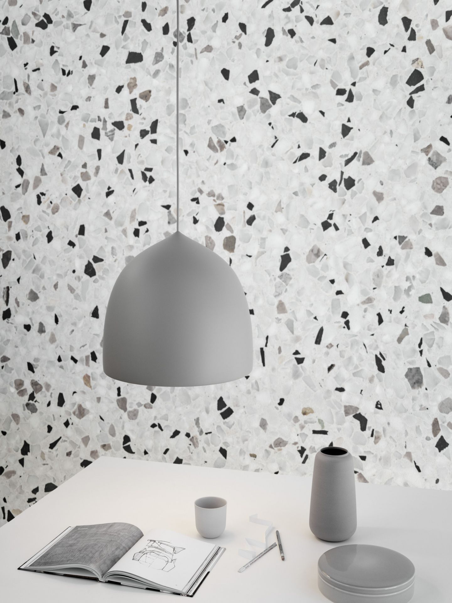 Suspence P1 Pendelleuchte Fritz Hansen Schwarz