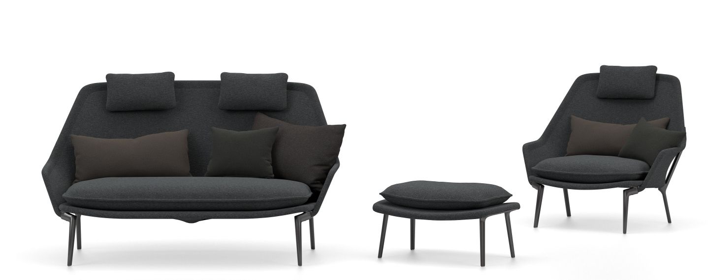 Slow Chair & Ottoman Sessel Stoff Vitra 