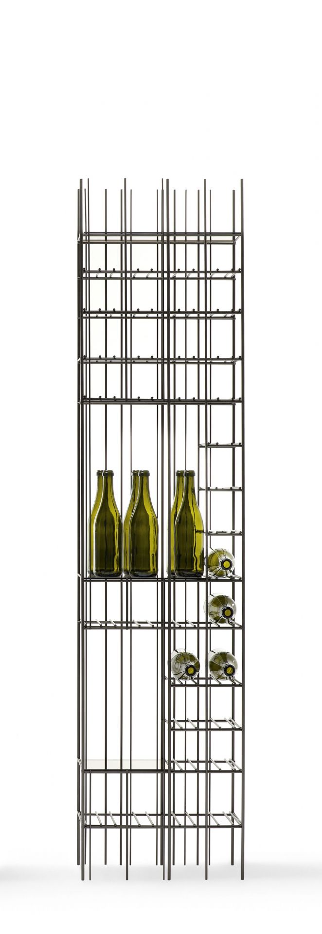 Metrica C Wine Weinregal mit 3 grünen Glasböden Mogg