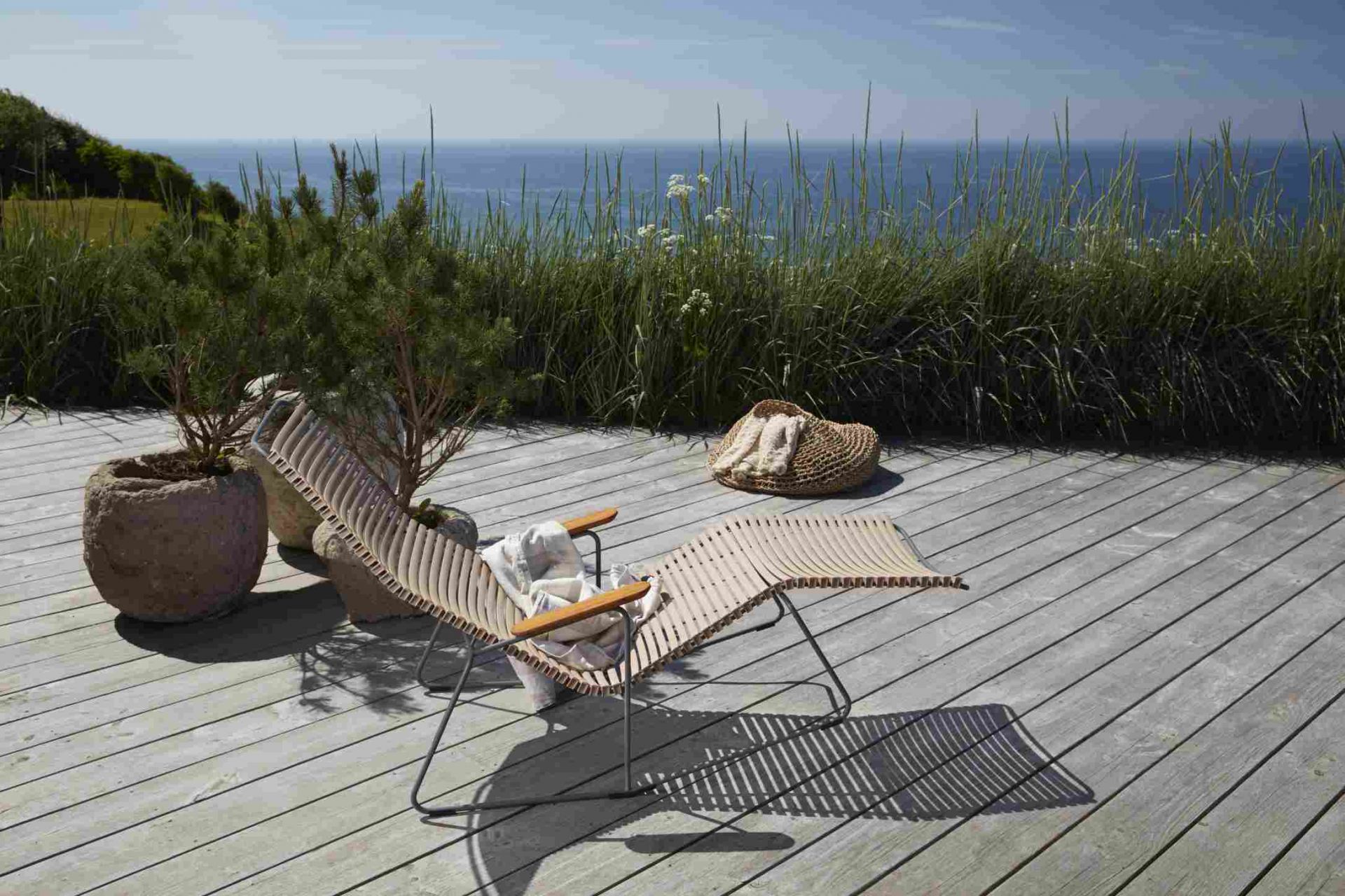 Click Sunlounger Outdoor Sonnenliege Houe Schwarz