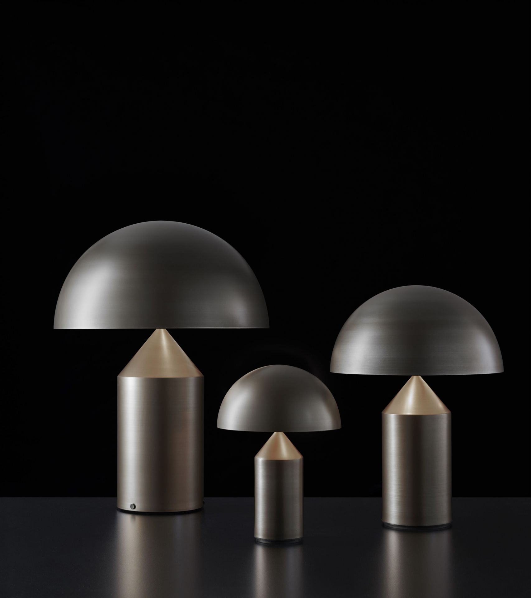 Atollo Satin Bronze Tischleuchte Oluce