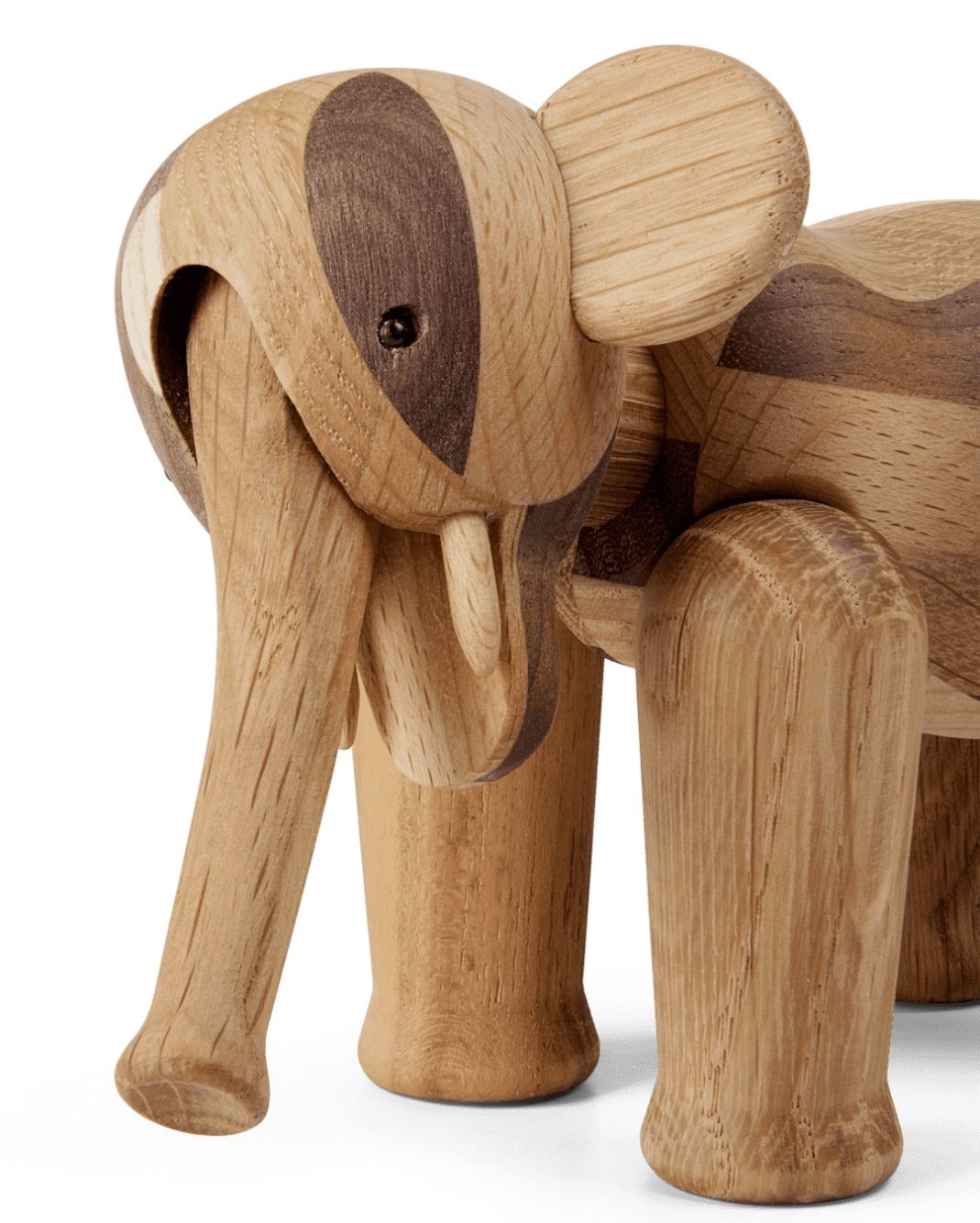 Reworked Elefant Mini H9cm Holzfigur Kay Bojesen EINZELSTÜCK
