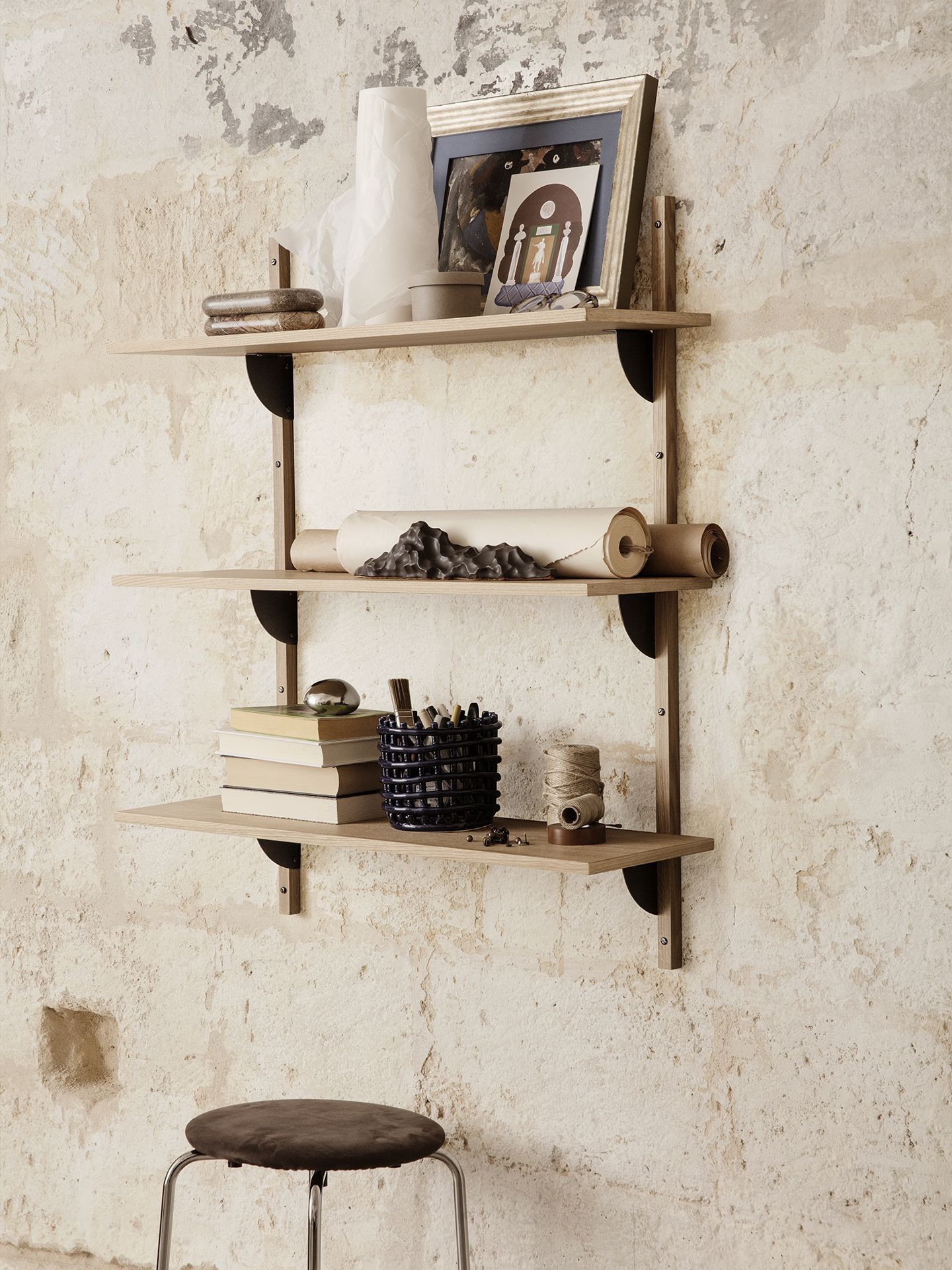 Sector Shelf Triple/Wide Wandregal Ferm Living