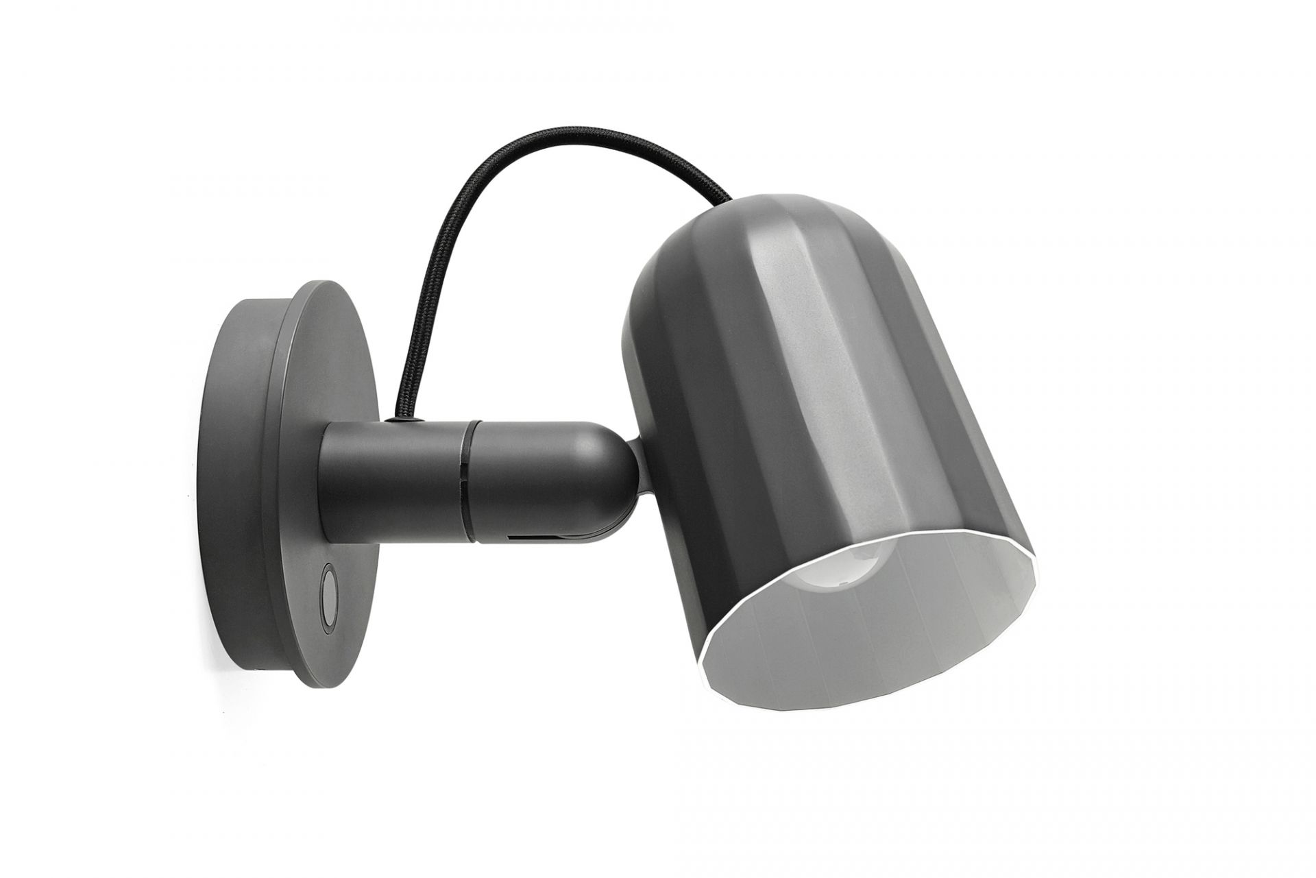 Noc Wall Button Wandleuchte Hay Dunkelgrau