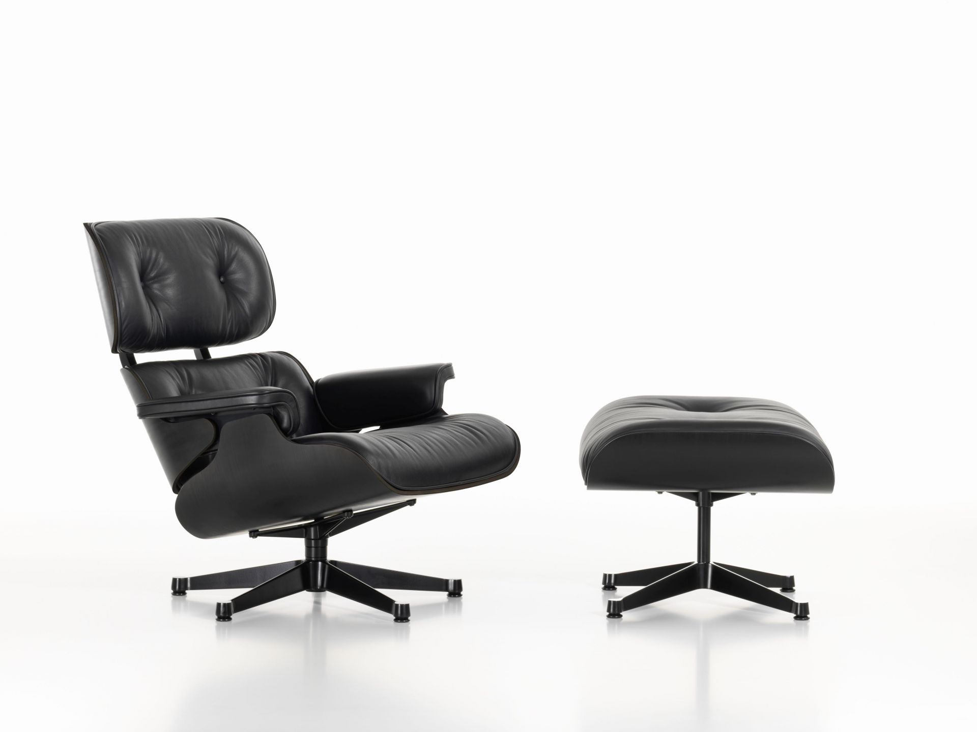 Eames Lounge Chair & Ottoman SCHWARZ Vitra