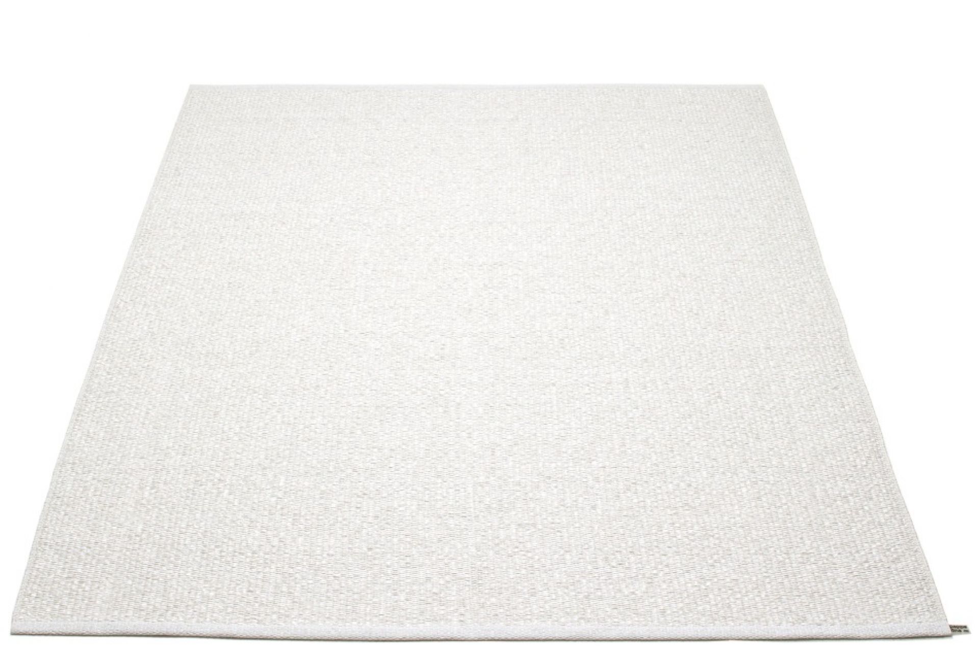 Svea Kunststoffteppich 230x320 cm Pappelina Weiss Metalllic