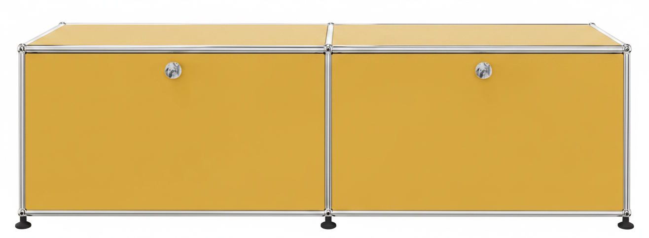 USM Haller Lowboard 2 Klappen Goldgelb