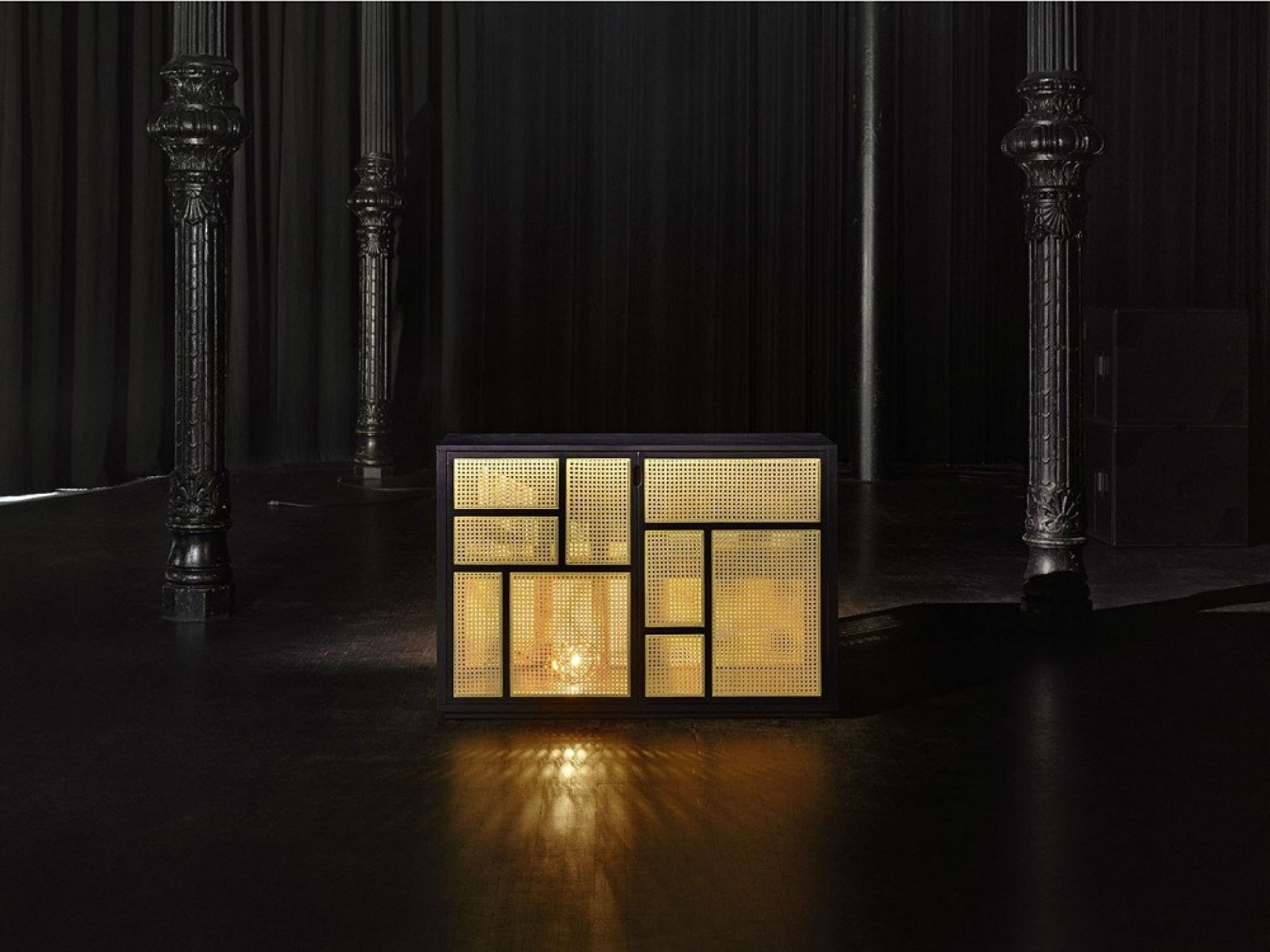 Air Sideboard Design House Stockholm Eiche schwarz