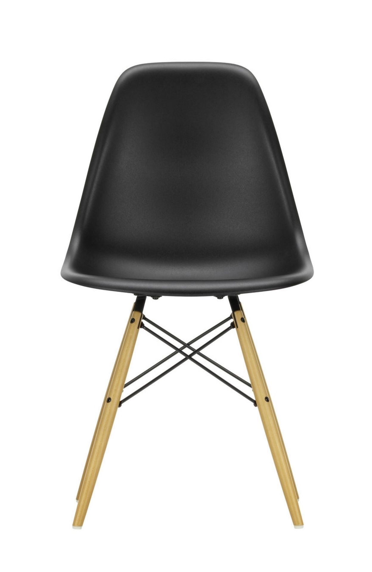 Eames Plastic Side Chair DSW Stuhl Vitra Ahorn dunkel-Grün