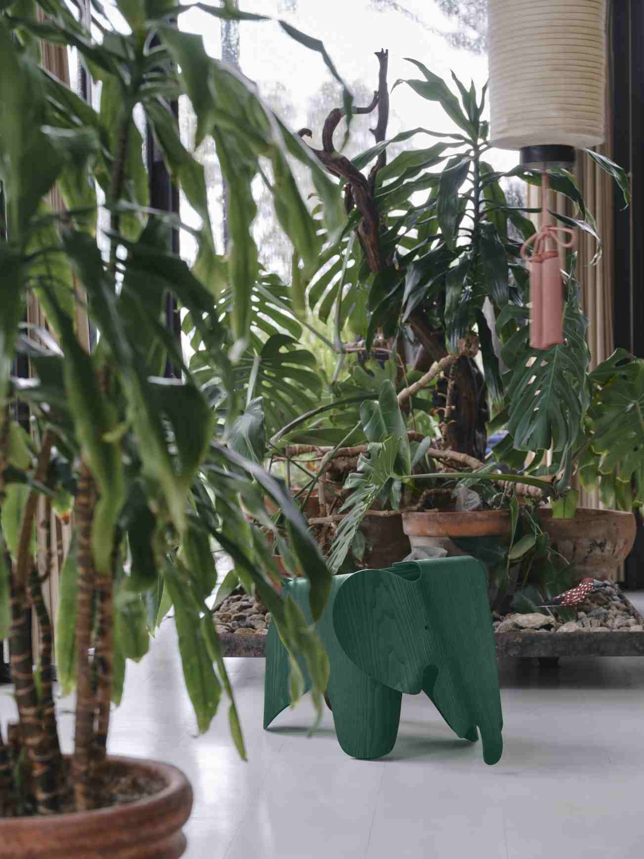 Eames Elephant Hocker Dunkelgrün Vitra LIMITED EDITION EINZELSTÜCK