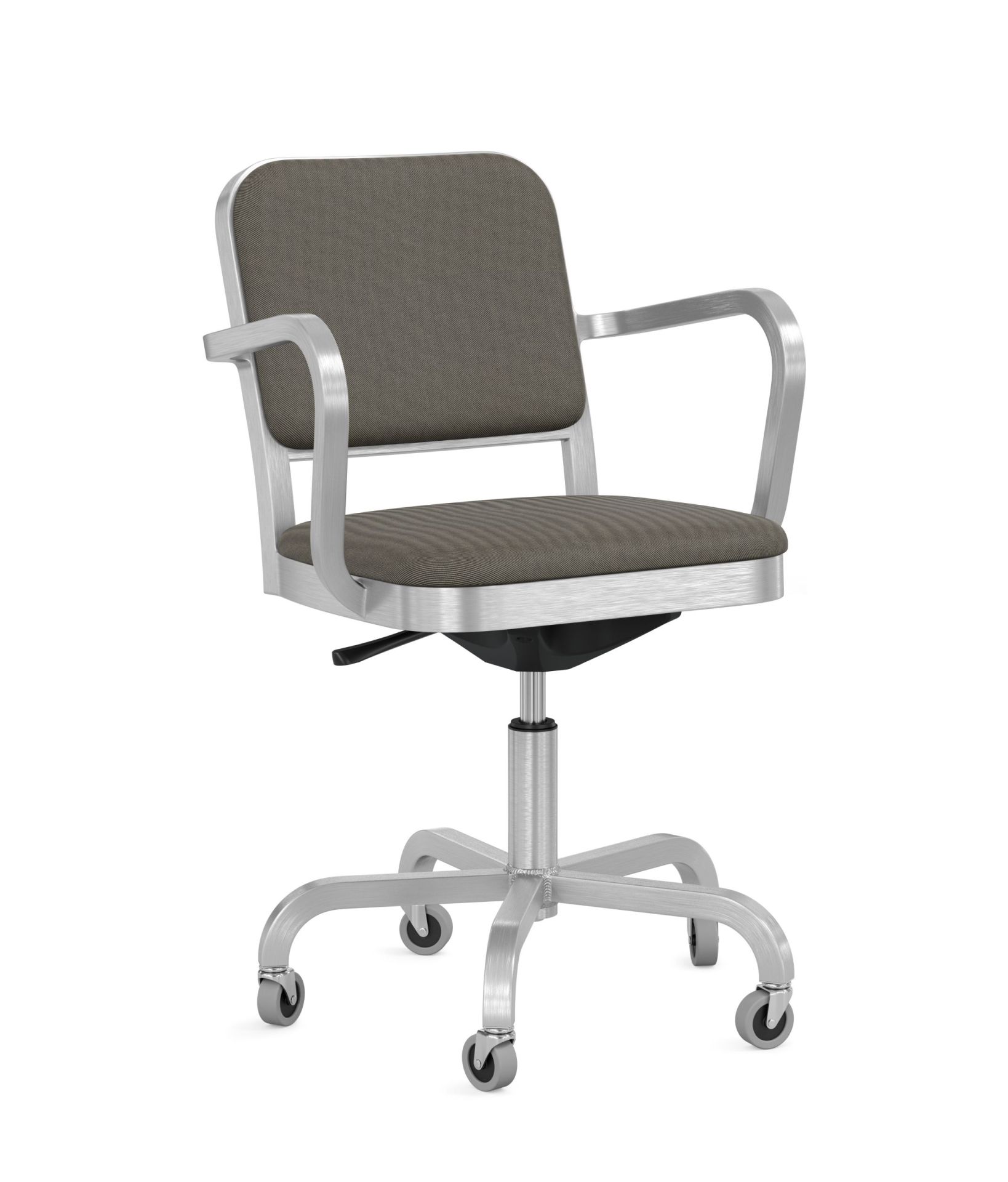 Navy Officer Drehstuhl mit Polsterung KVADRAT Reflect 184 Emeco