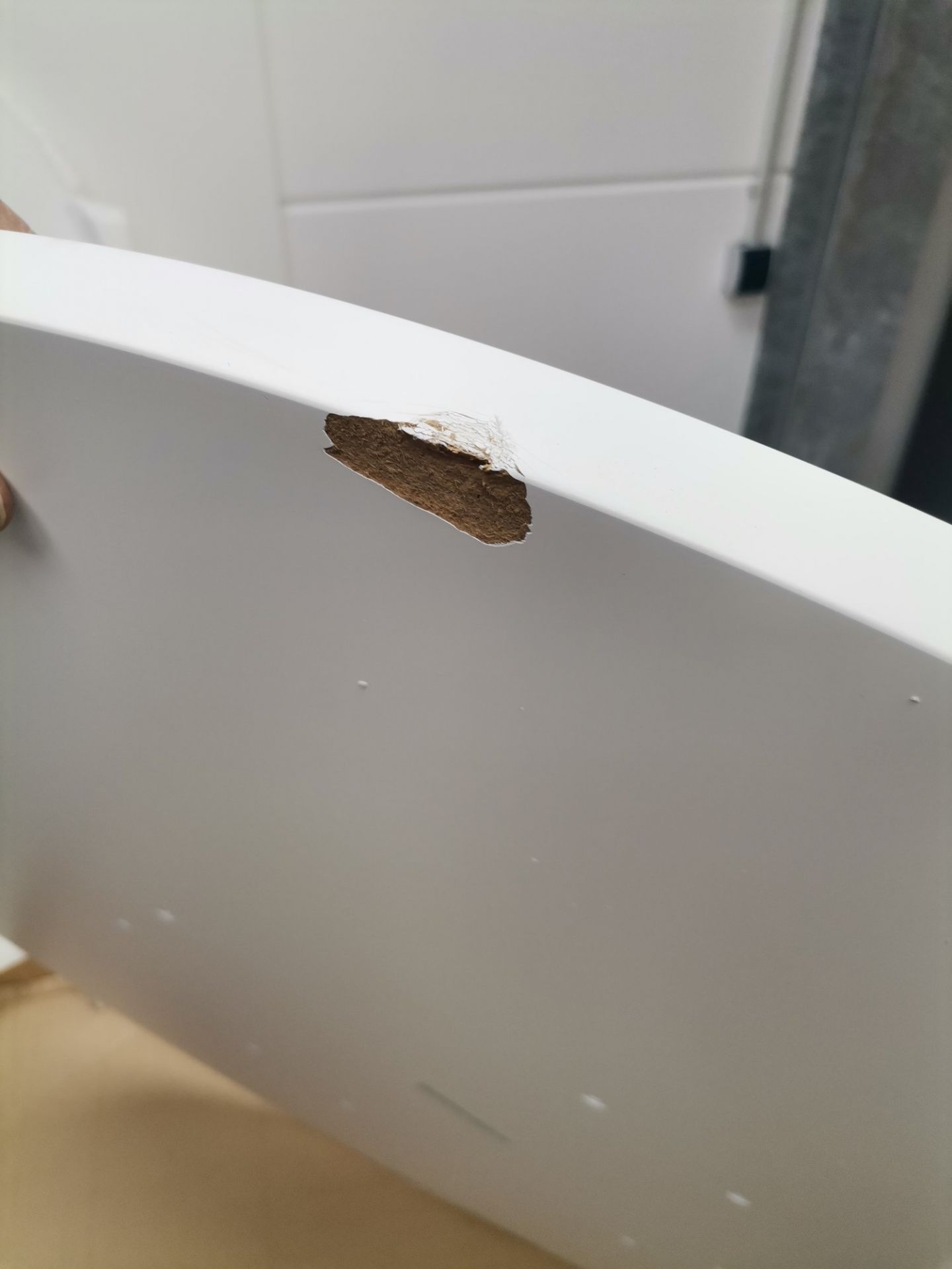 Tavolo XZ3 Tisch rund GESTELL SCHWARZ / PLATTE MDF WEISS LACKIERT Magis MÄNGELEXEMPLAR