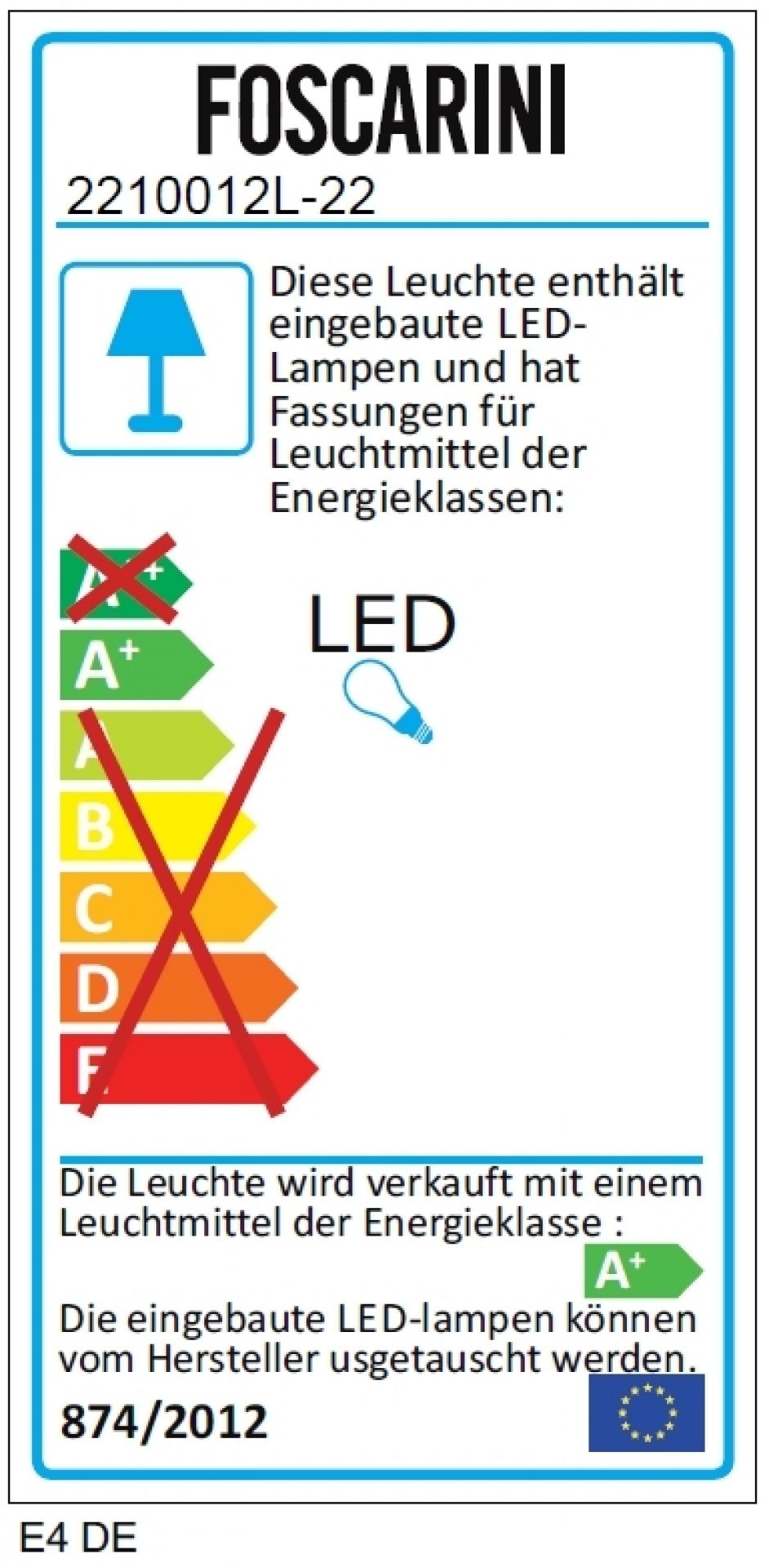 Birdie Piccola LED Tischleuchte Foscarini Aqua grün