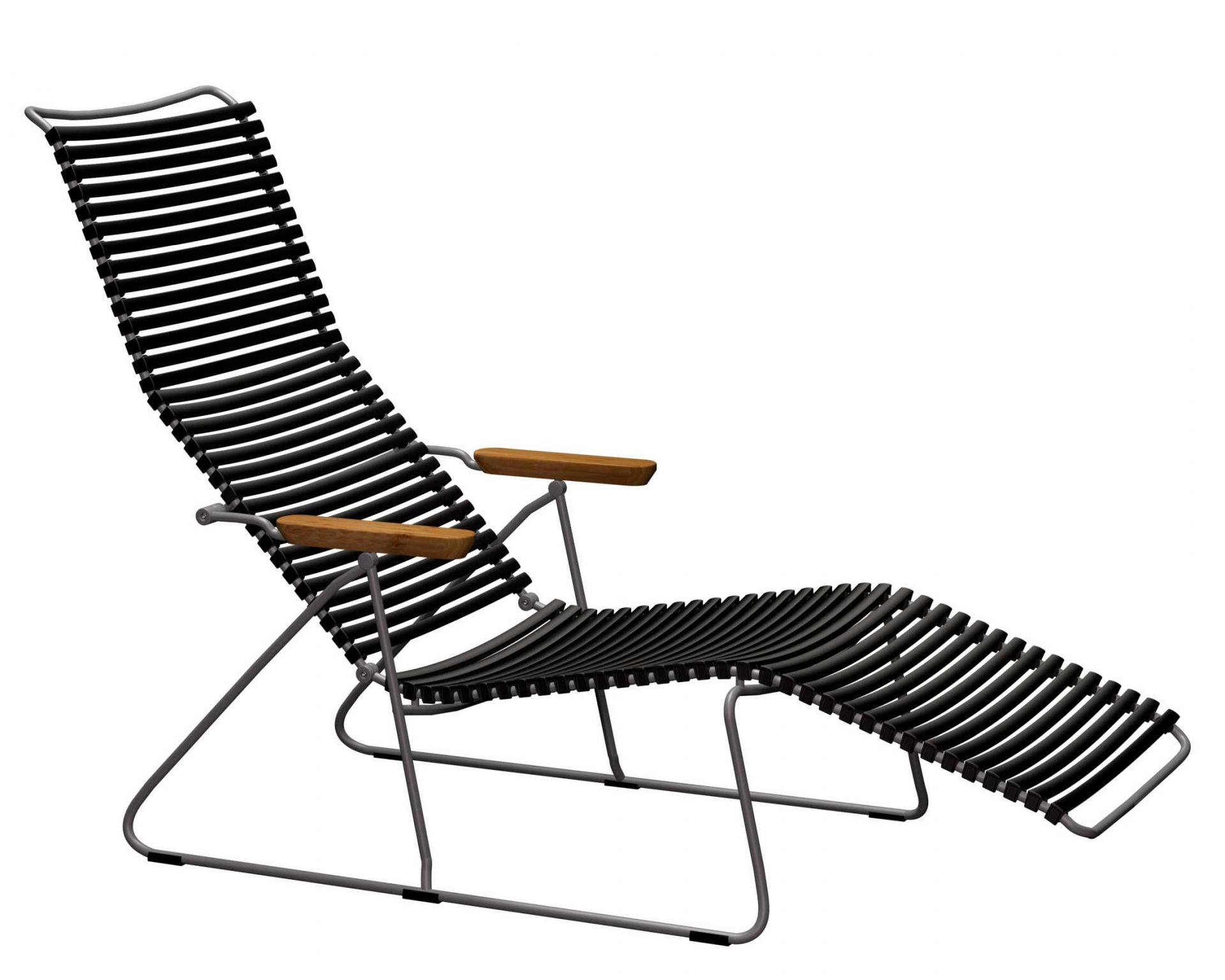 Click Sunlounger Outdoor Sonnenliege Houe Schwarz