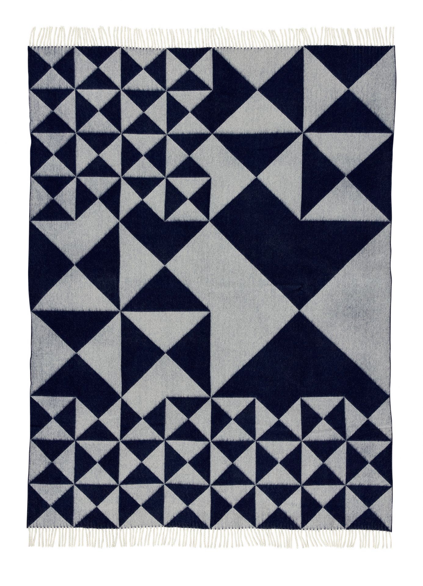 Mirror Throw Überwurf Blau Verpan
