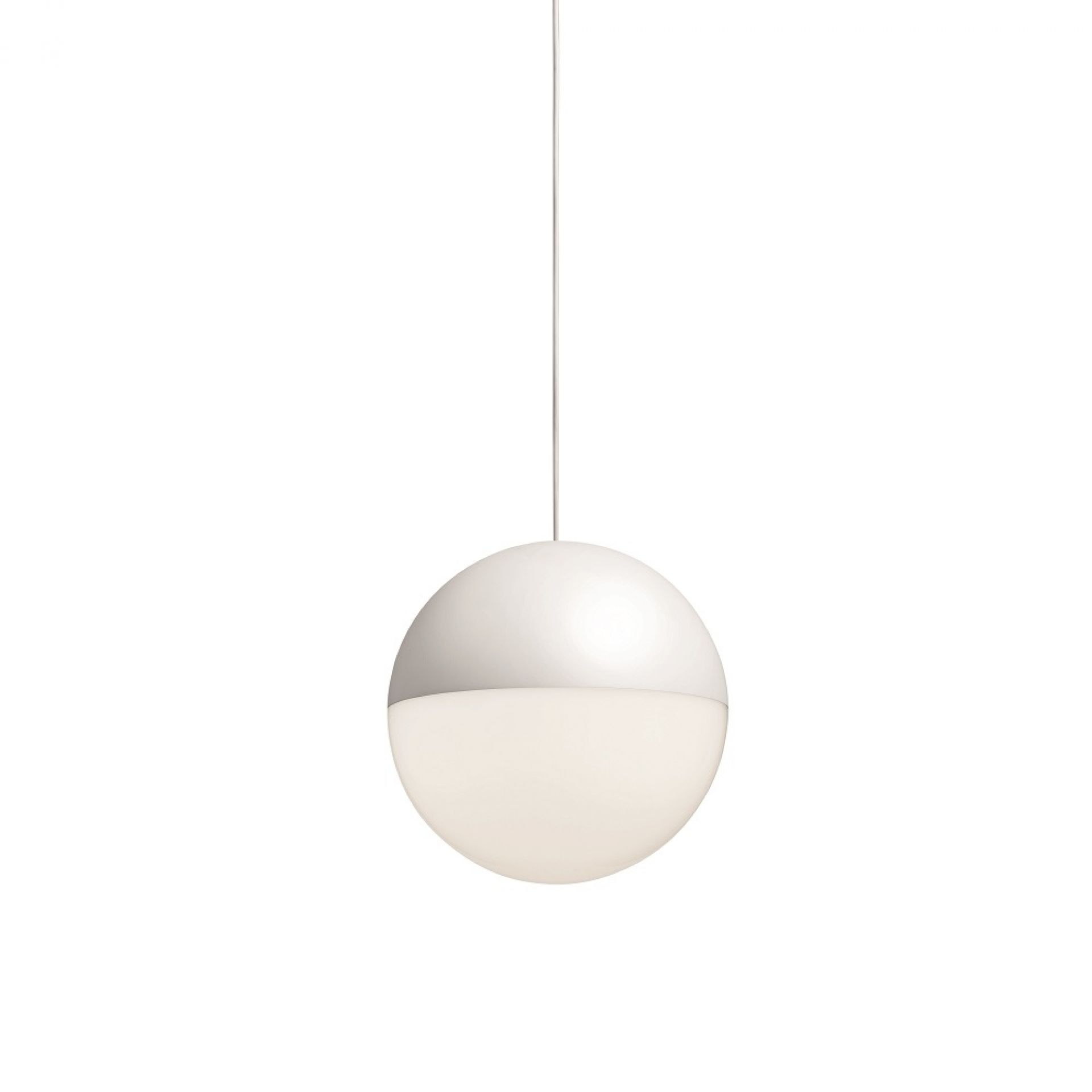 String Light Sphere Head Kugelkopf Pendelleuchte Weiß Flos