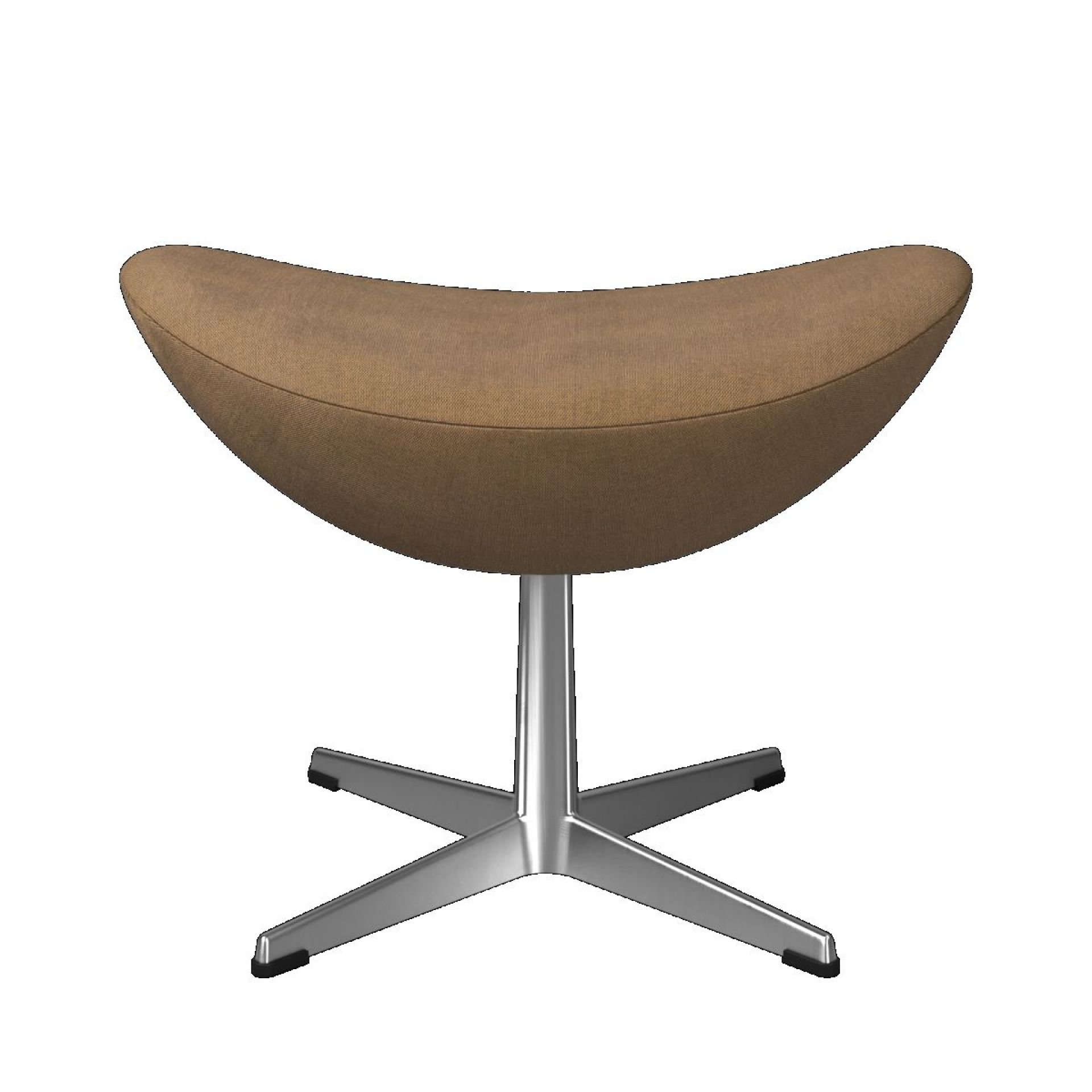Egg Chair mit Hocker Re-wool Textile Stoff Senf/Natur Fritz Hansen