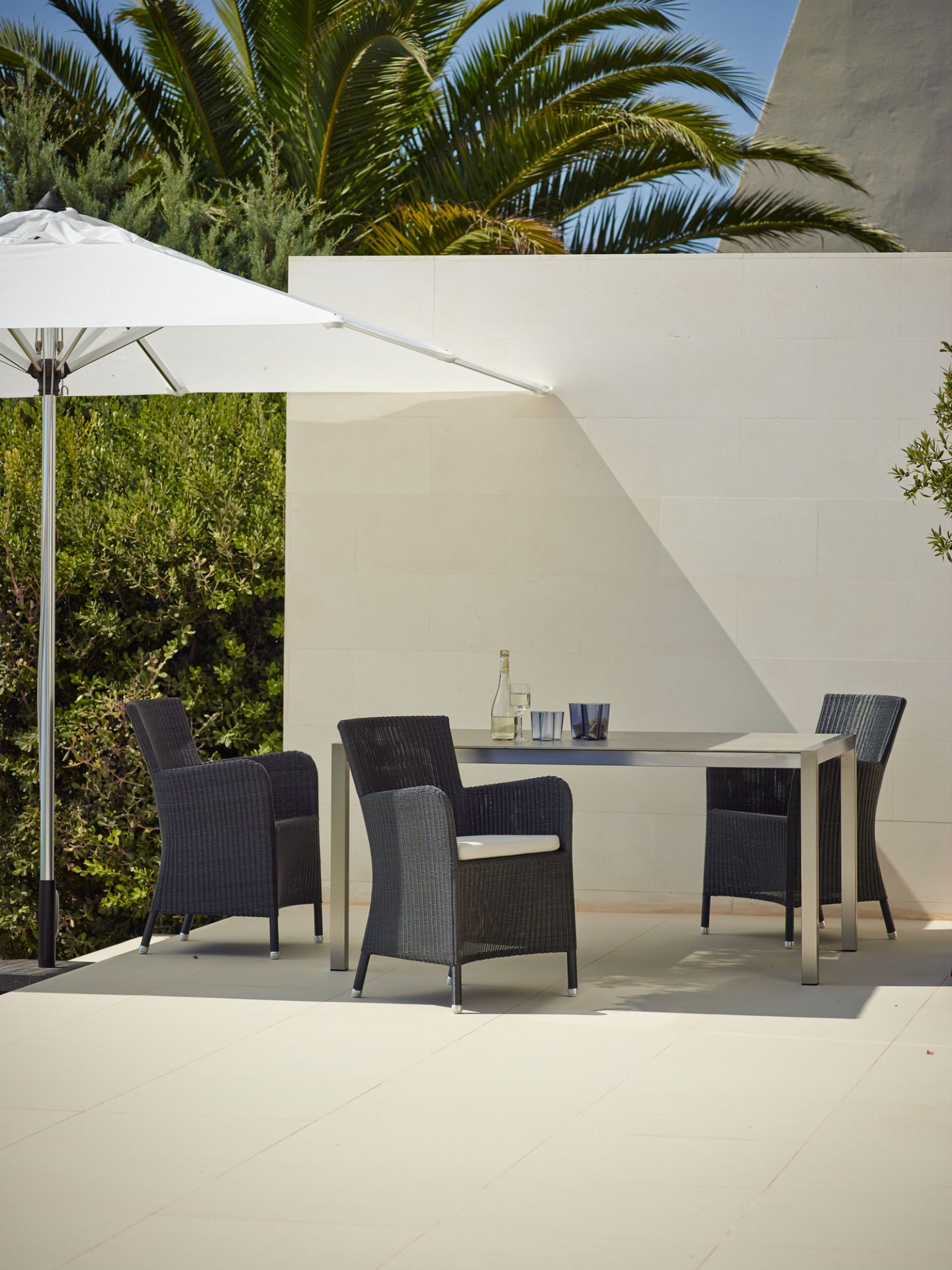 Hampsted Outdoor Sessel schwarz Cane-Line